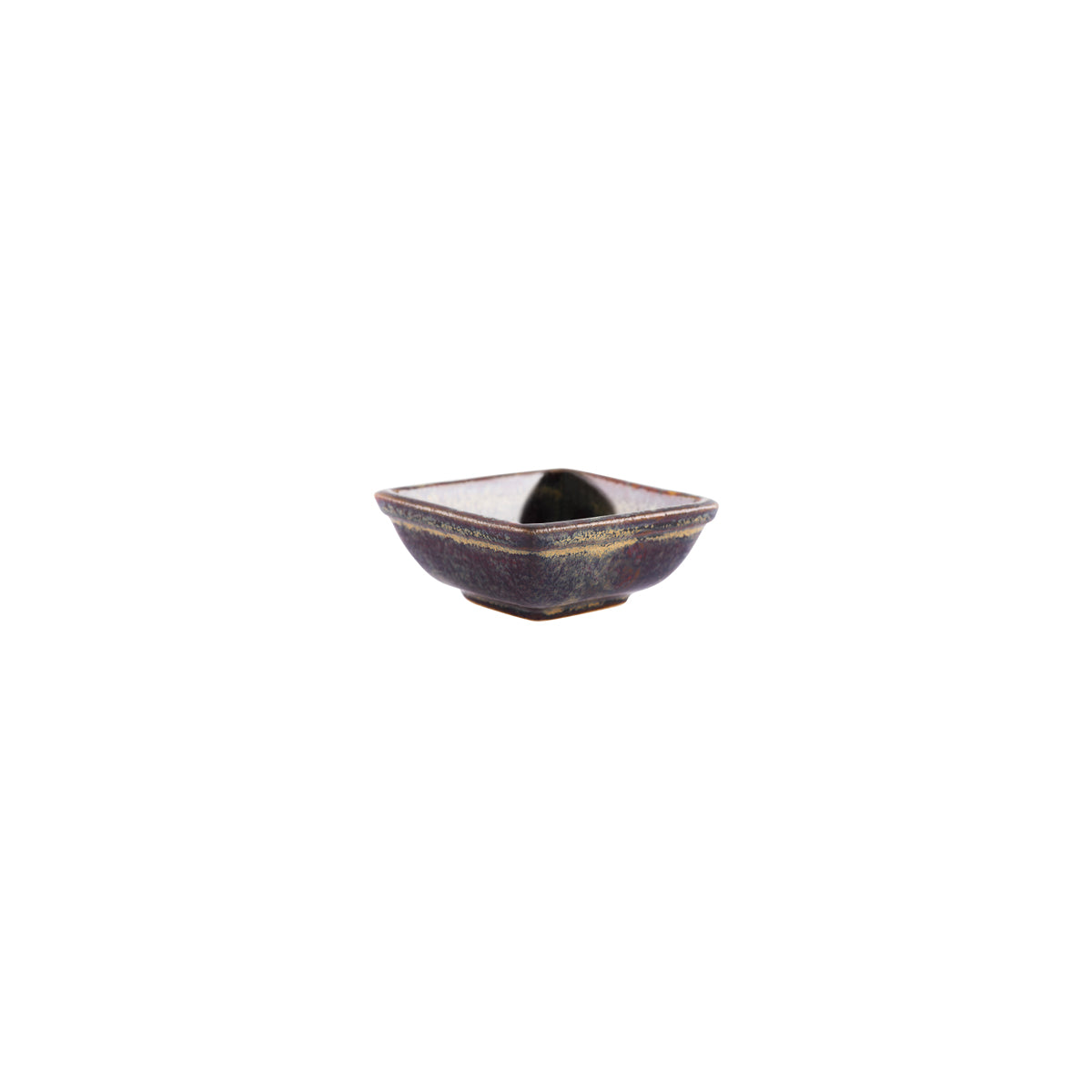 Tablekraft Artistica Reactive Brown Square Sauce Dish 80mm