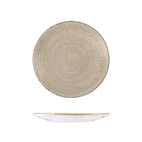 ID Fine Mocha Round Coupe Plate (170mm Ø)