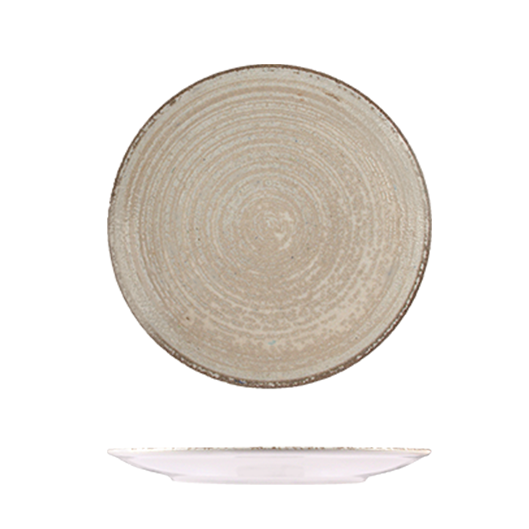 ID Fine Mocha Round Coupe Plate (230mm Ø)