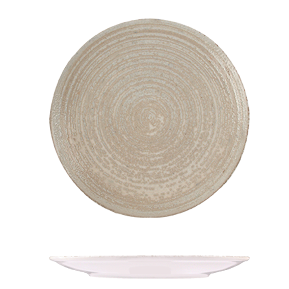 ID Fine Mocha Round Coupe Plate (270mm Ø)
