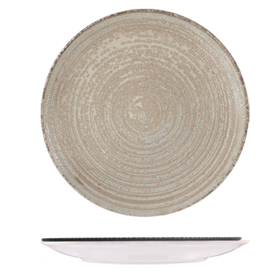 ID Fine Mocha Round Coupe Plate (300mm Ø)