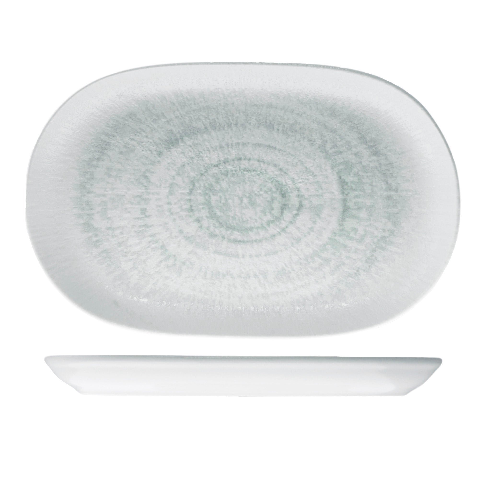 ID Fine Glacier Oval Coupe Platter (330mm 210mm)