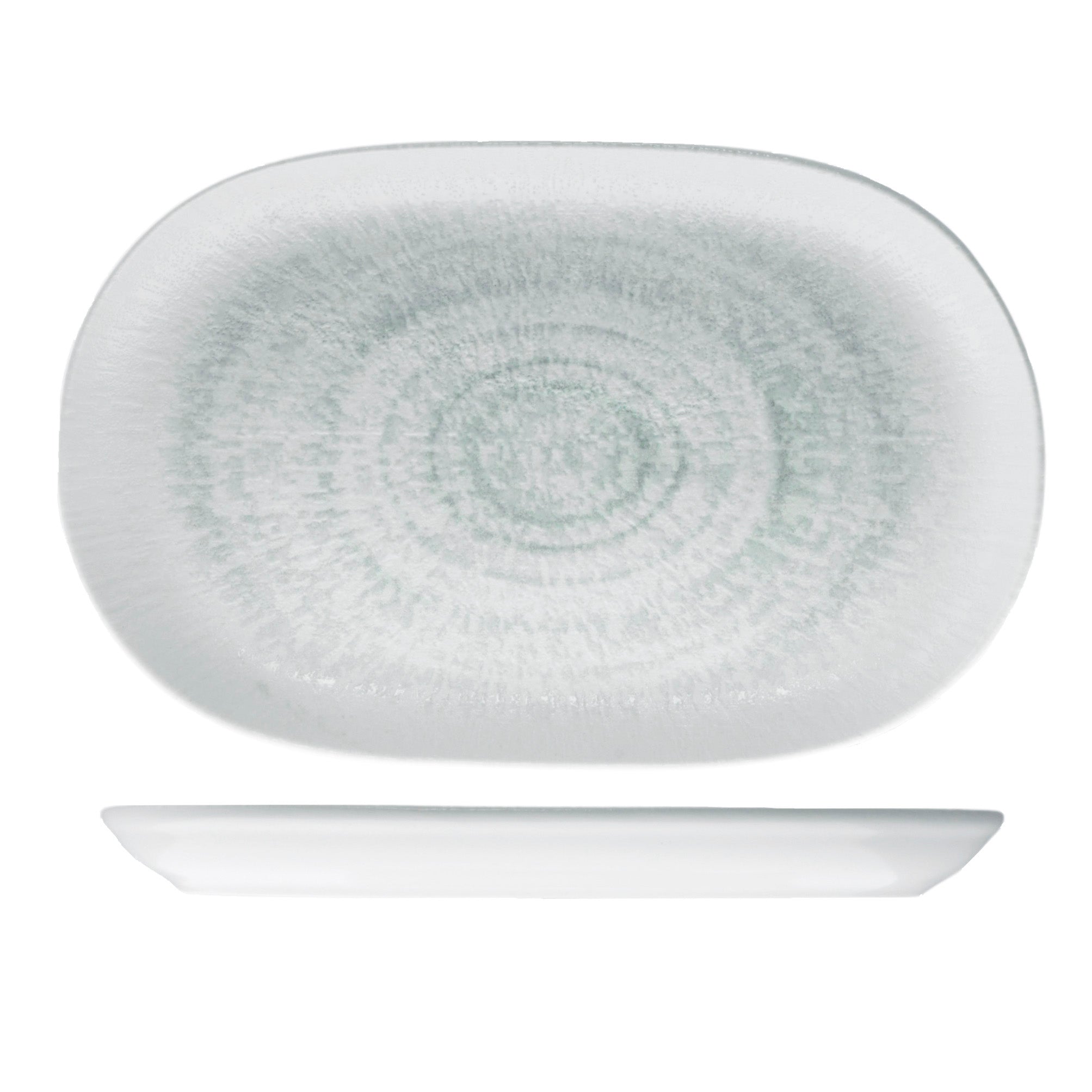 ID Fine Glacier Oval Coupe Platter (370mm 240mm)
