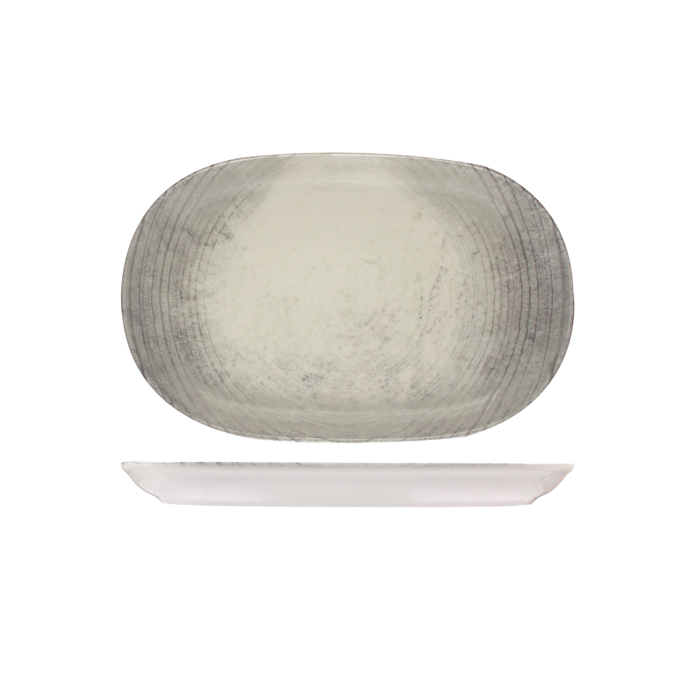 ID Fine Fume Oval Coupe Platter (330mm 210mm)