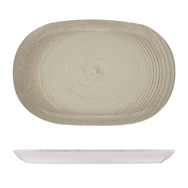 ID Fine Tornio Oval Coupe Platter (370mm 240mm)