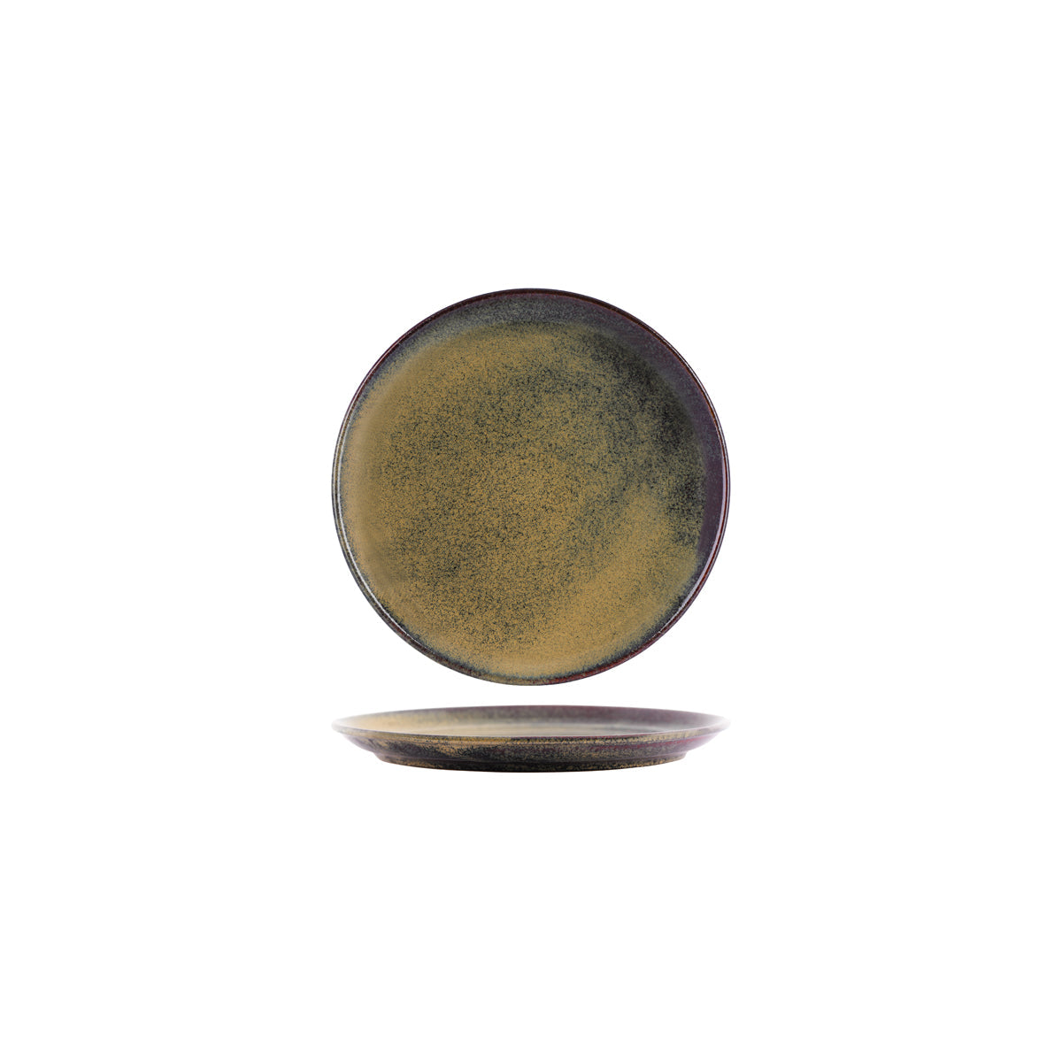 Tablekraft Artistica Reactive Brown Round Plate 220mm