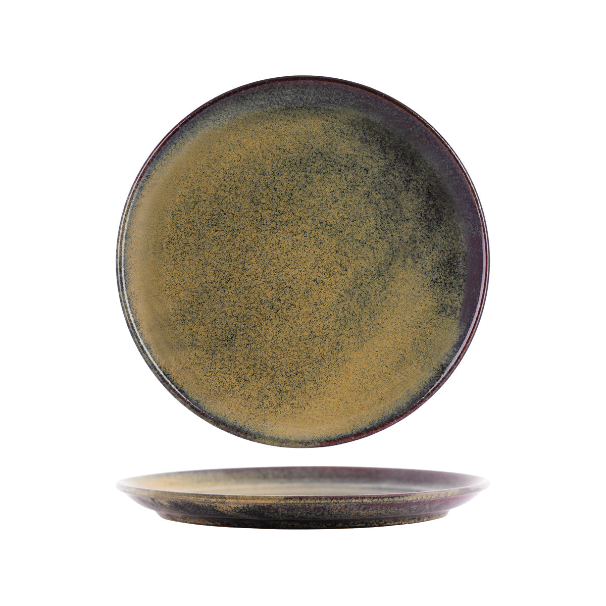 Tablekraft Artistica Reactive Brown Round Plate 276mm