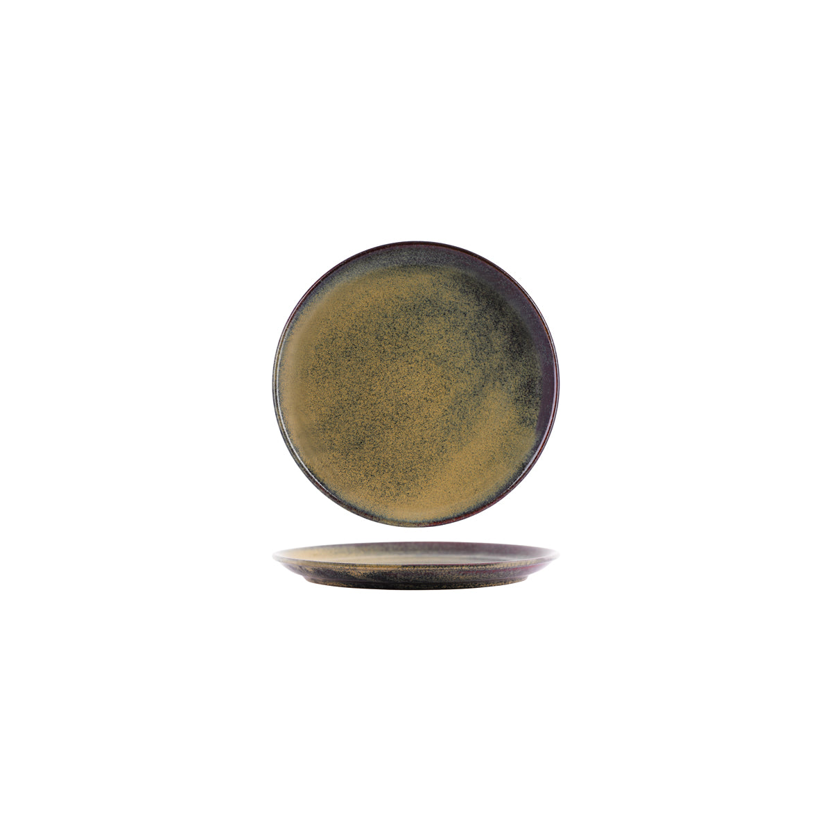 Tablekraft Artistica Reactive Brown Round Plate 190mm