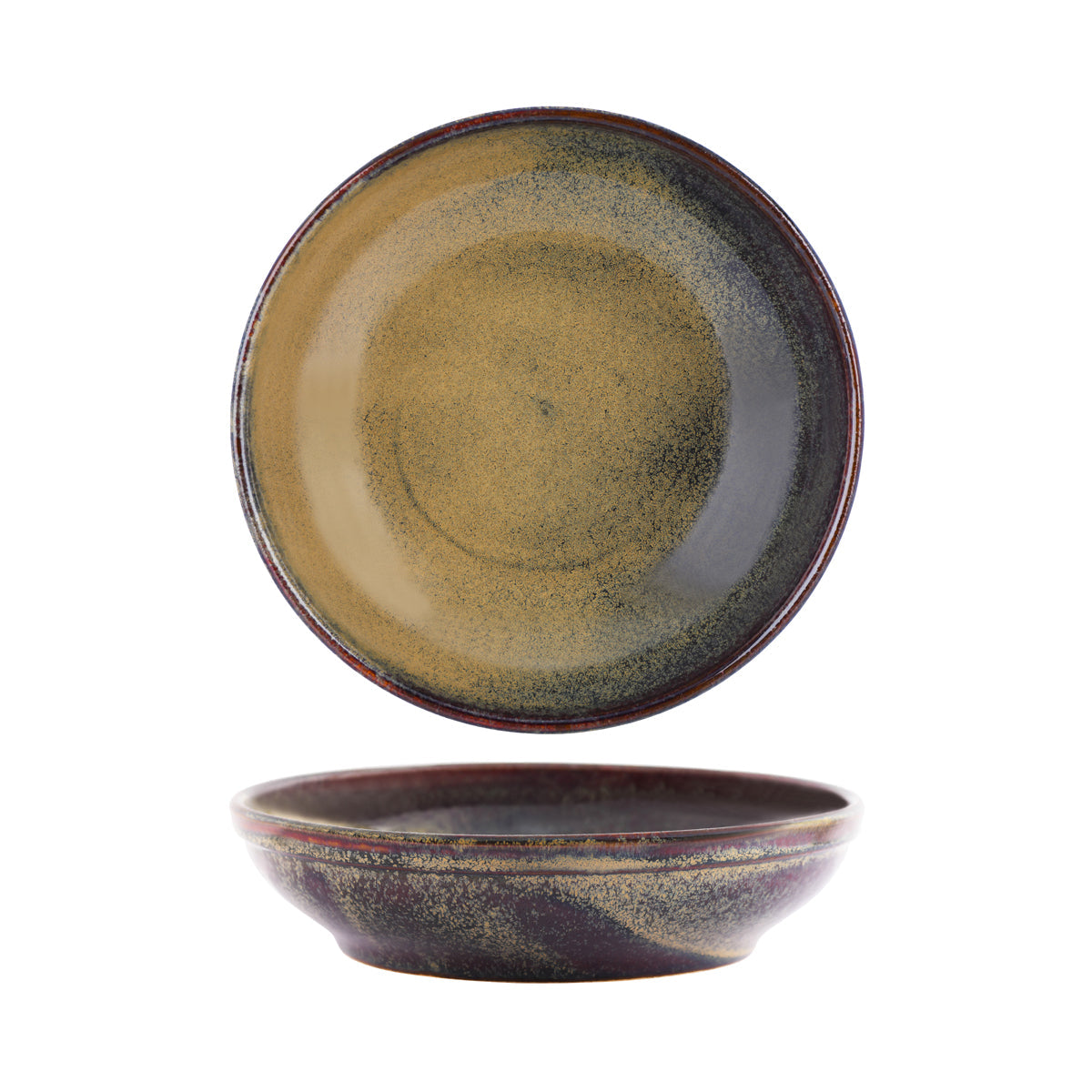 Tablekraft Artistica Reactive Brown Round Flared Bowl 230mm