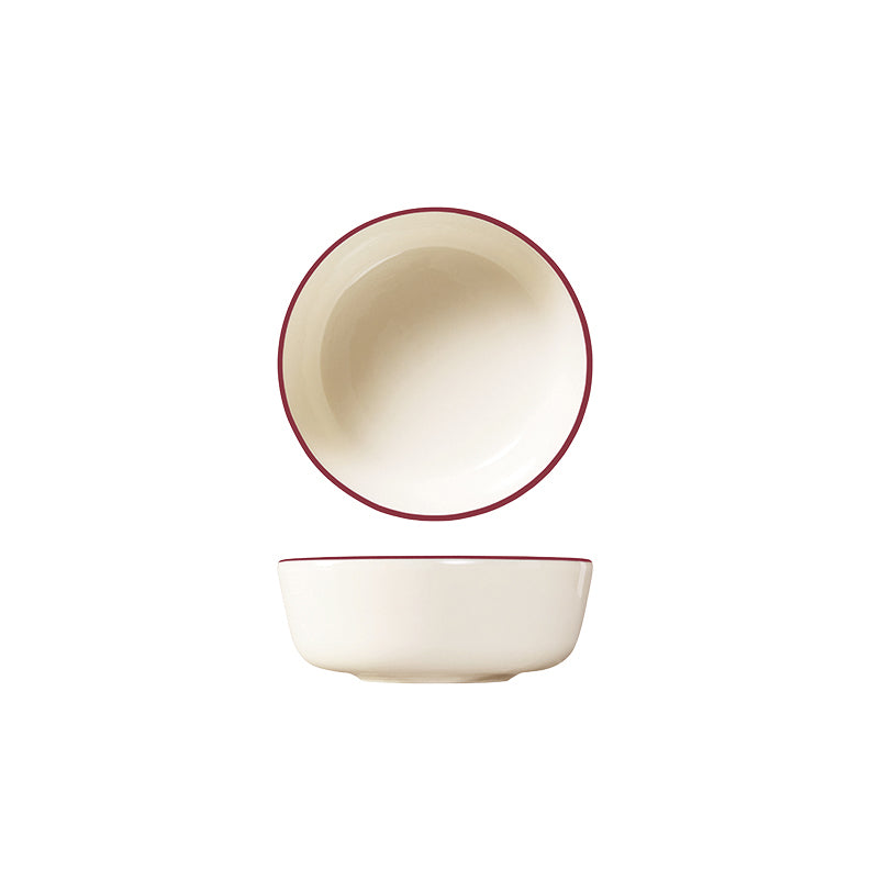 ID Fine Modest Maroon Round Coupe Bowl (140mm Ø 460ml)