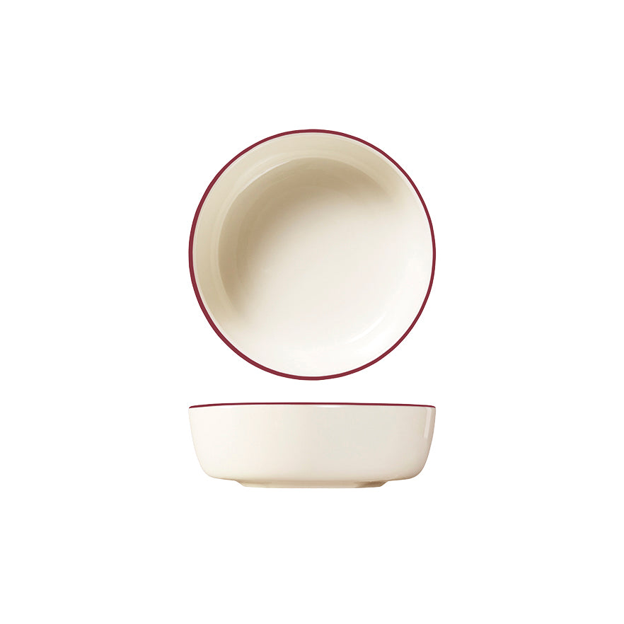 ID Fine Modest Maroon Round Coupe Bowl (170mm Ø 700ml)