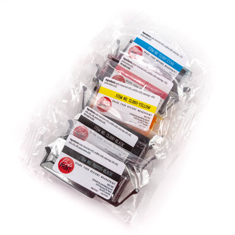 Bake Print New 680 1 Edible Ink Cartridges 5 Pack