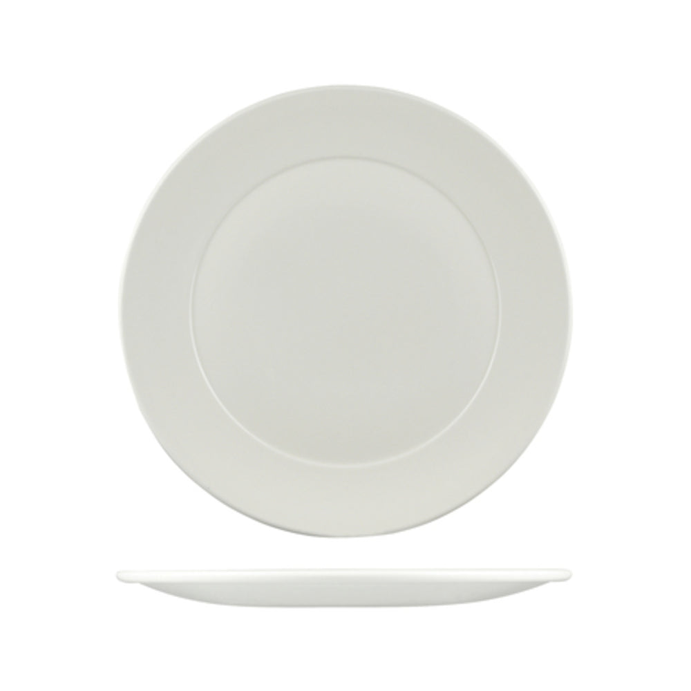 Longfine Mornington Wide Rim Round Plate