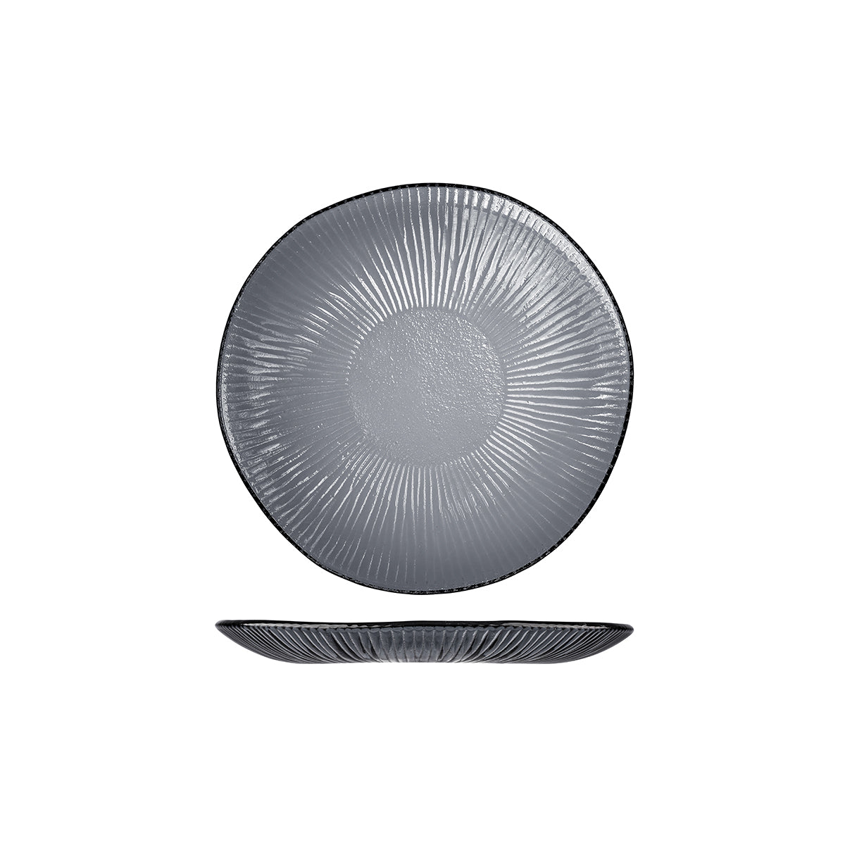 Churchill Bamboo Dusk Organic Round Glass Plate (225mm)
