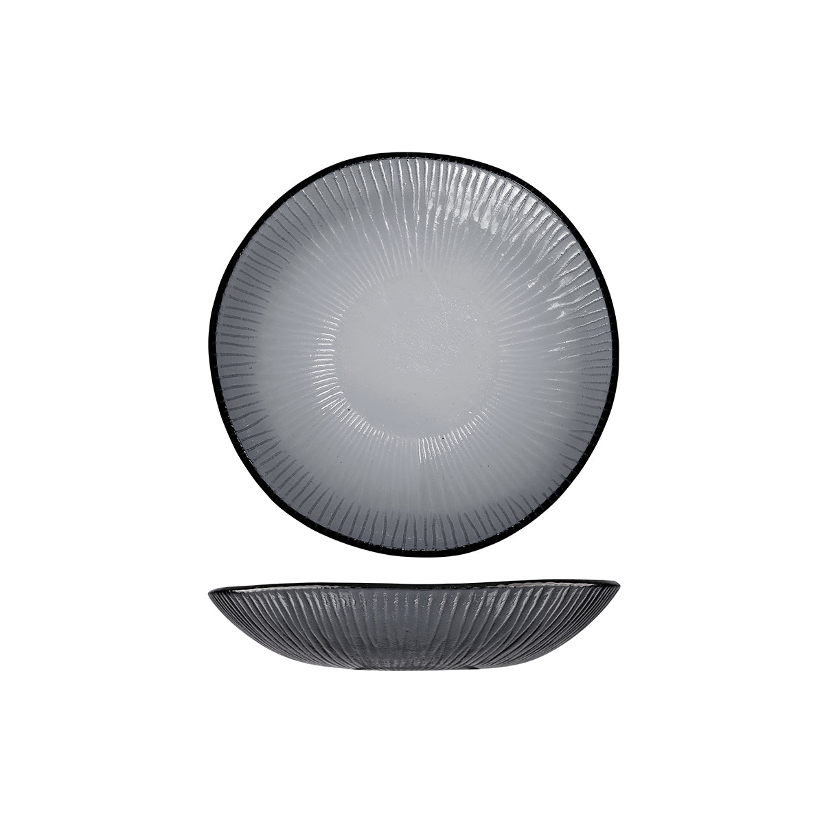 Churchill Bamboo Dusk Organic Round Glass Bowl (215mm)