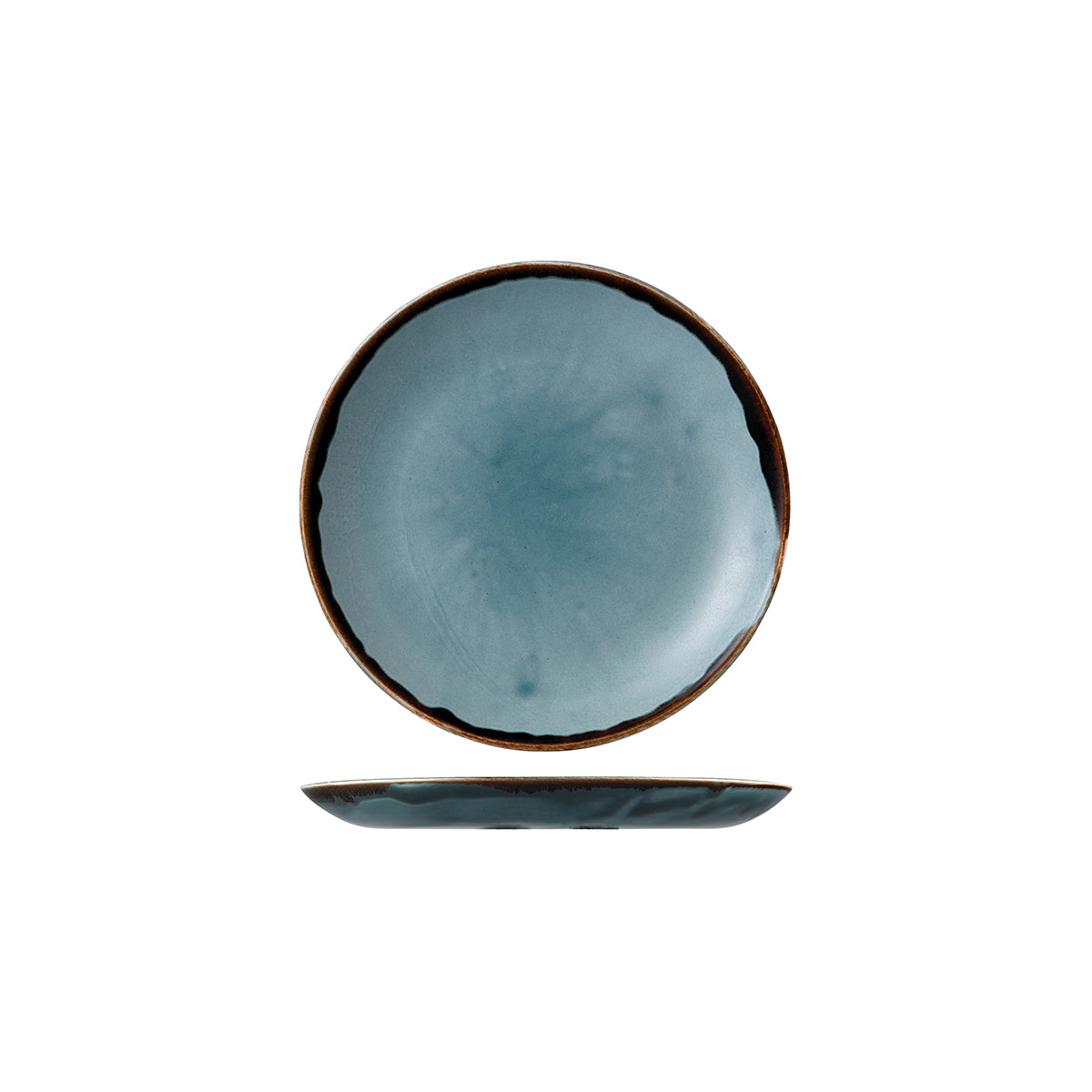 Dudson Harvest Blue Round Coupe Plate (165mm Ø)