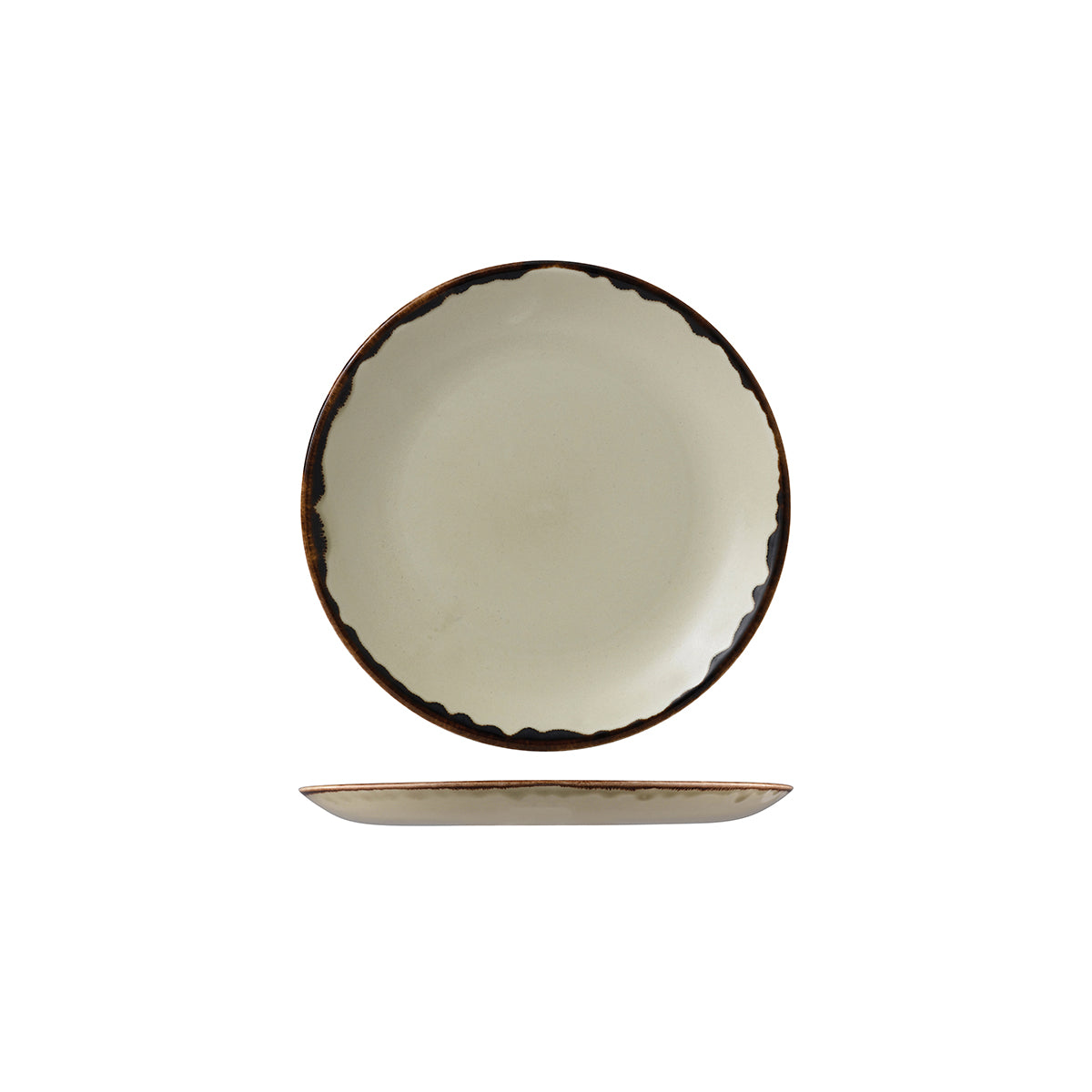 Dudson Harvest Linen Round Coupe Plate (165mm Ø)