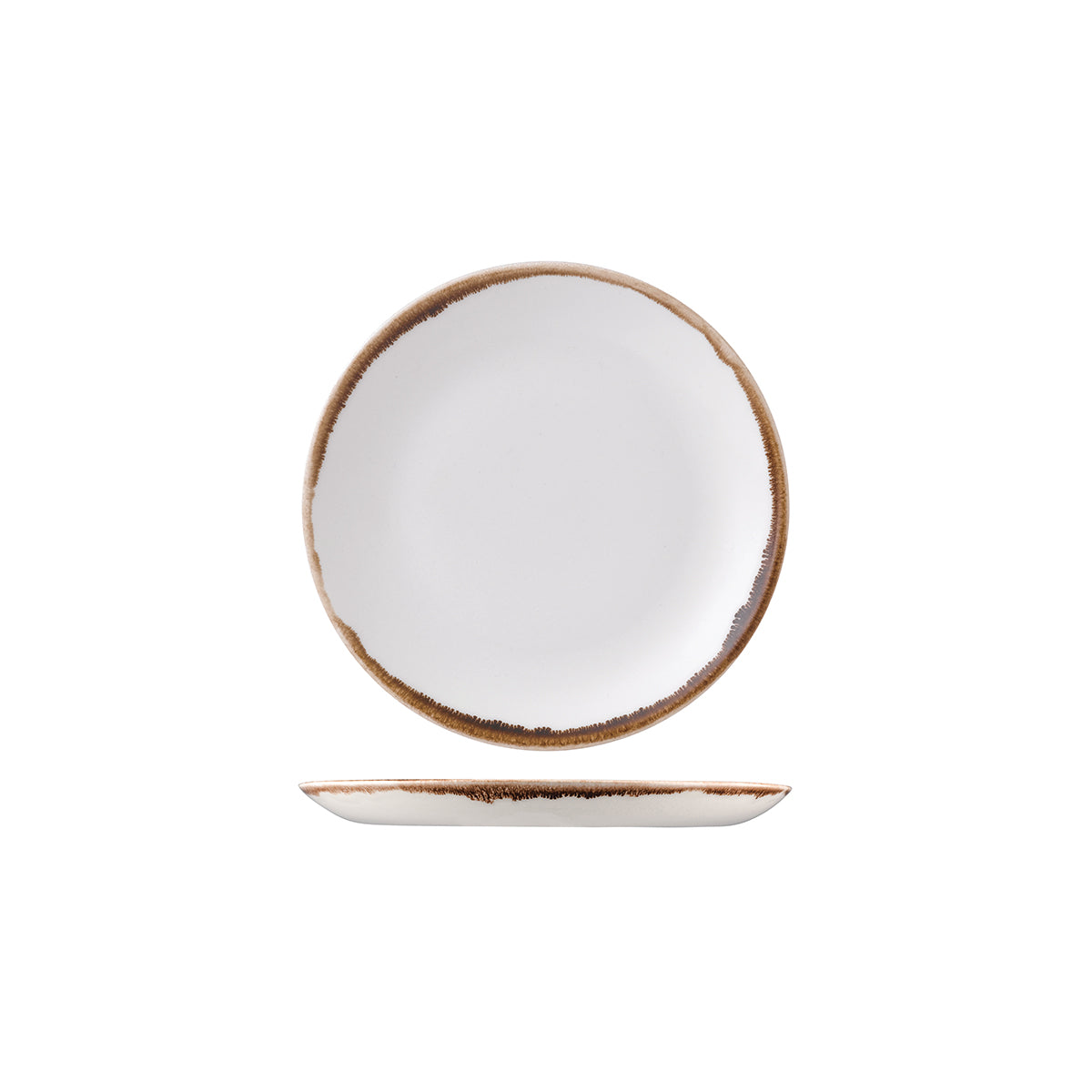 Dudson Harvest Natural Round Coupe Plate (165mm Ø)