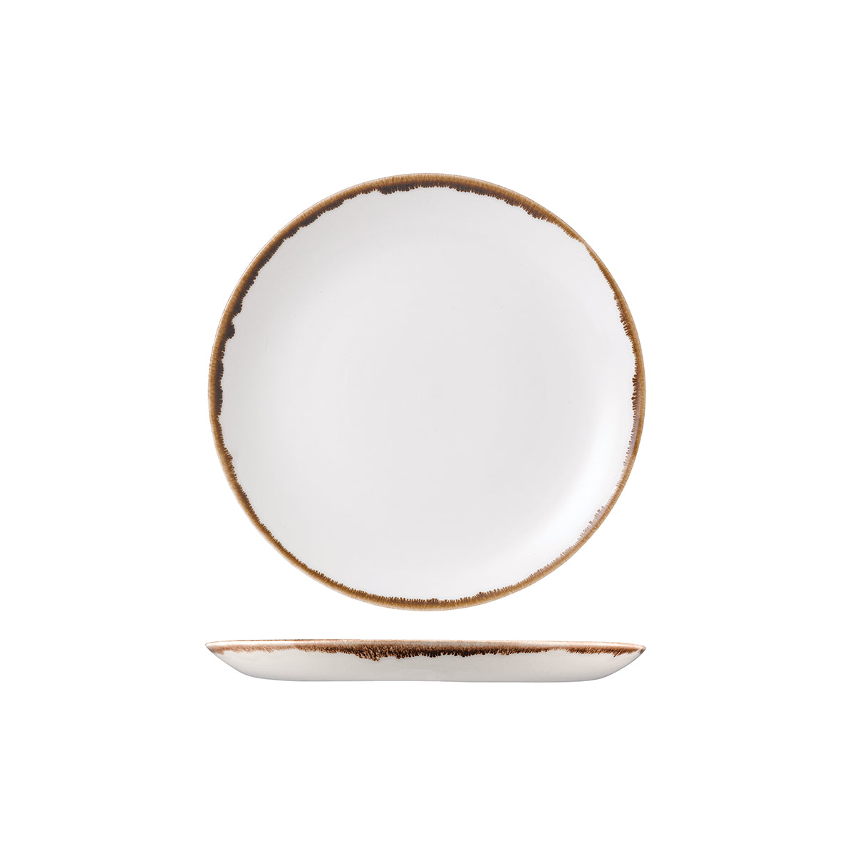 Dudson Harvest Natural Round Coupe Plate (217mm Ø)