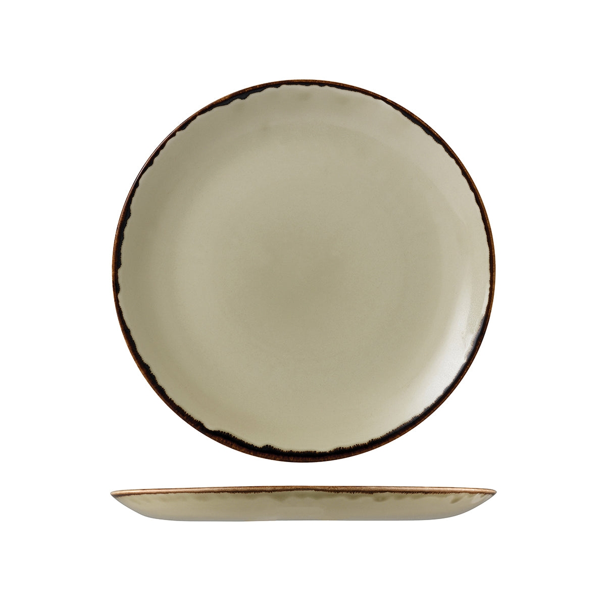 Dudson Harvest Linen Round Coupe Plate (260mm Ø)