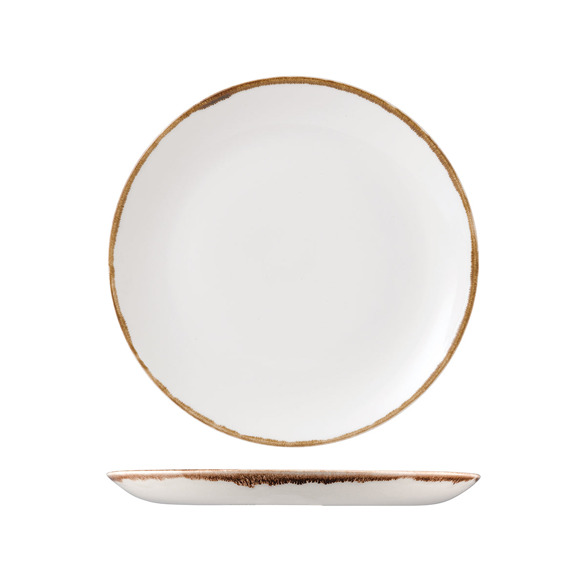 Dudson Harvest Natural Round Coupe Plate (260mm Ø)