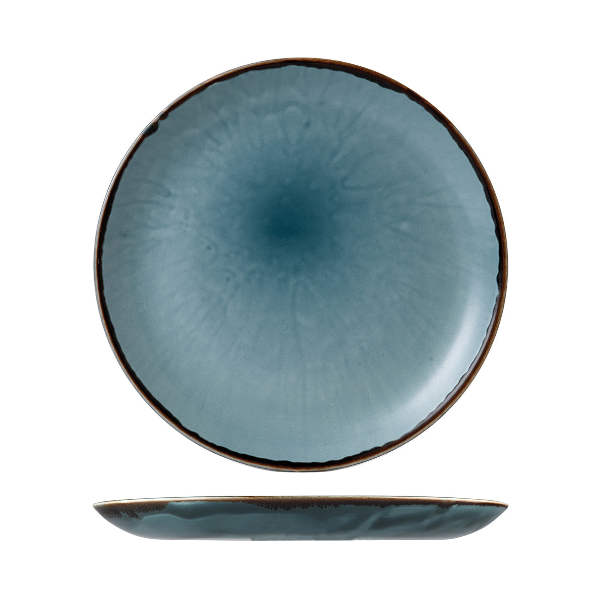 Dudson Harvest Blue Round Coupe Plate (288mm Ø)