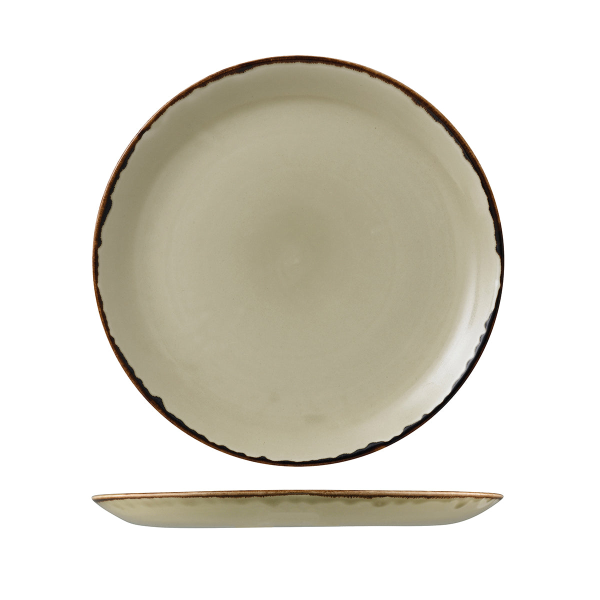 Dudson Harvest Linen Round Coupe Plate (288mm Ø)