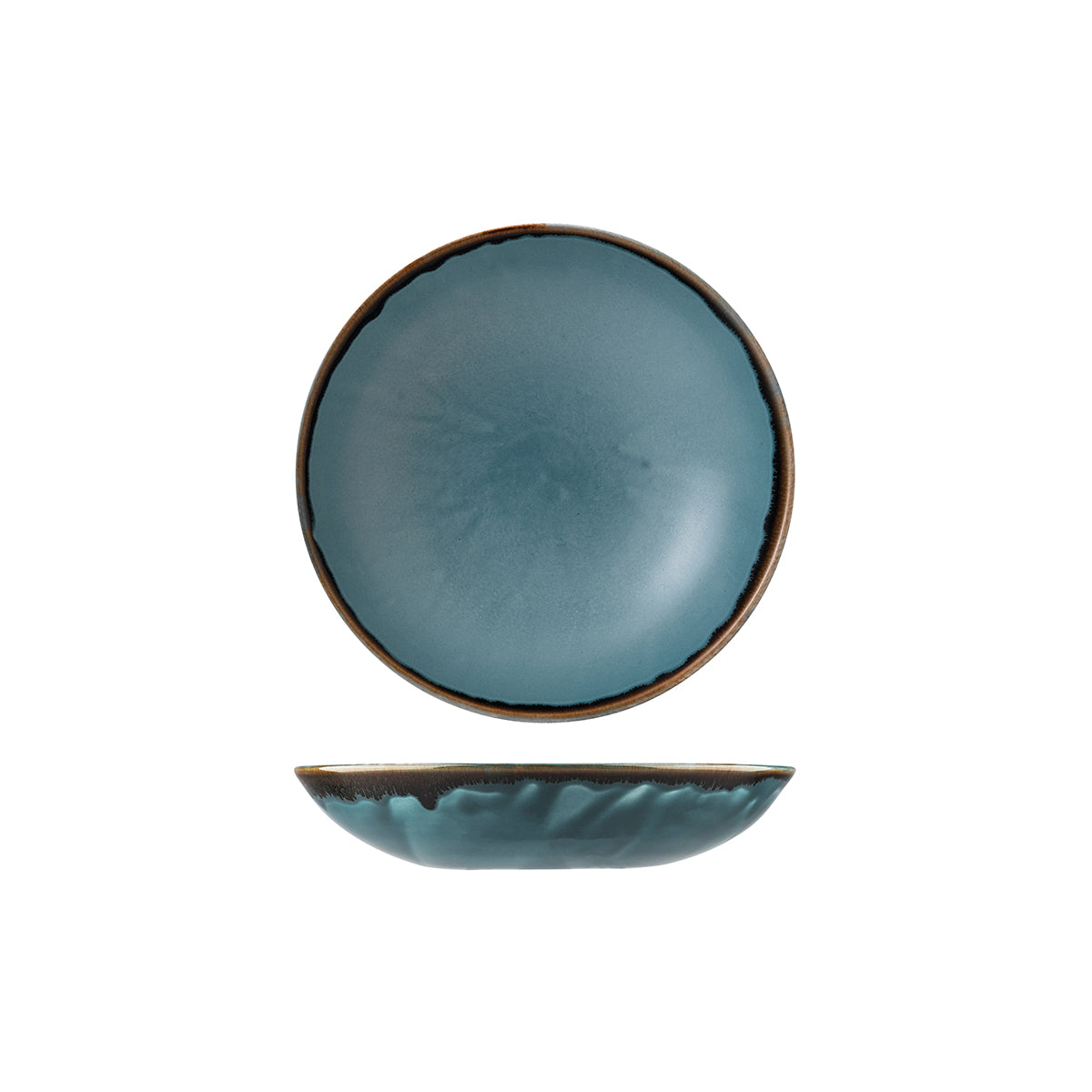 Dudson Harvest Blue Round Coupe Bowl (182mm Ø 426ml)