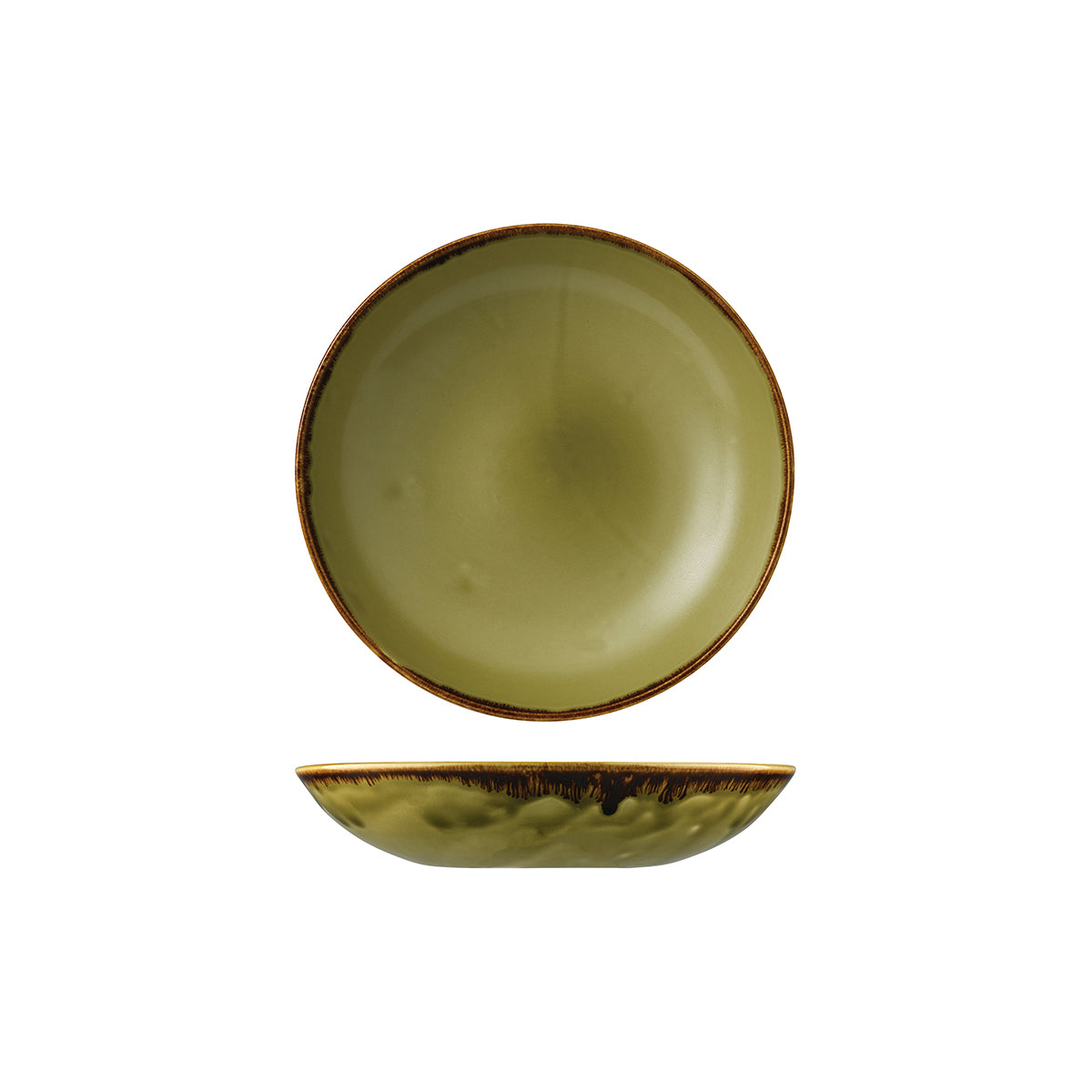 Dudson Harvest Green Round Coupe Bowl (182mm Ø 426ml)