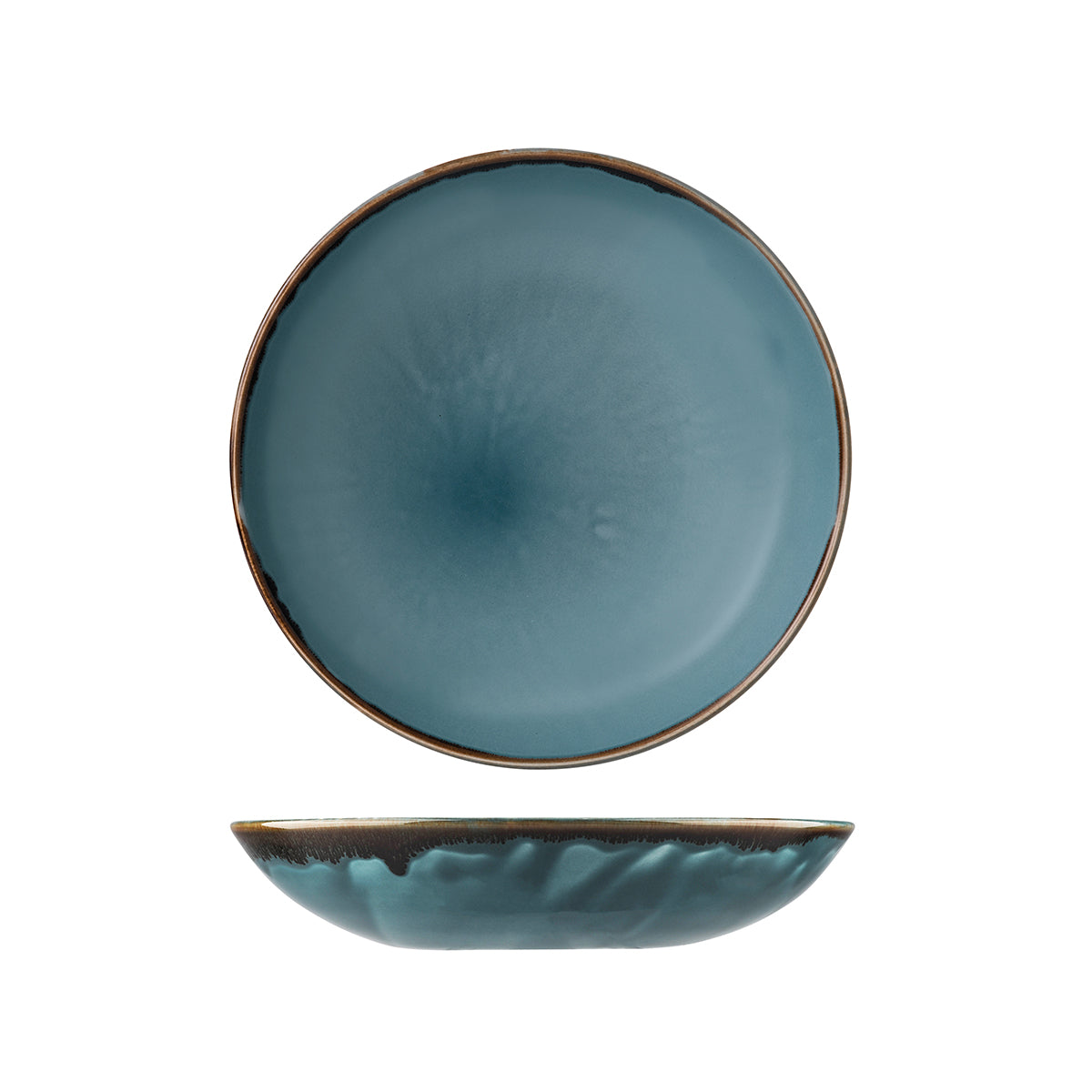 Dudson Harvest Blue Round Coupe Bowl (248mm Ø 1136ml)