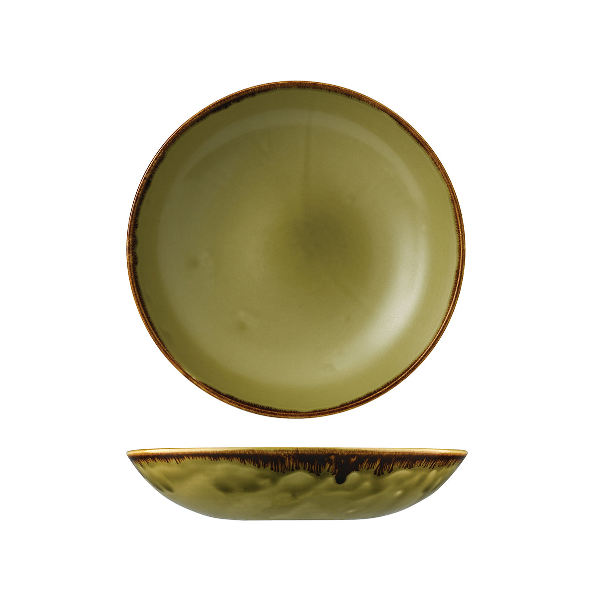 Dudson Harvest Green Round Coupe Bowl (248mm Ø 1136ml)