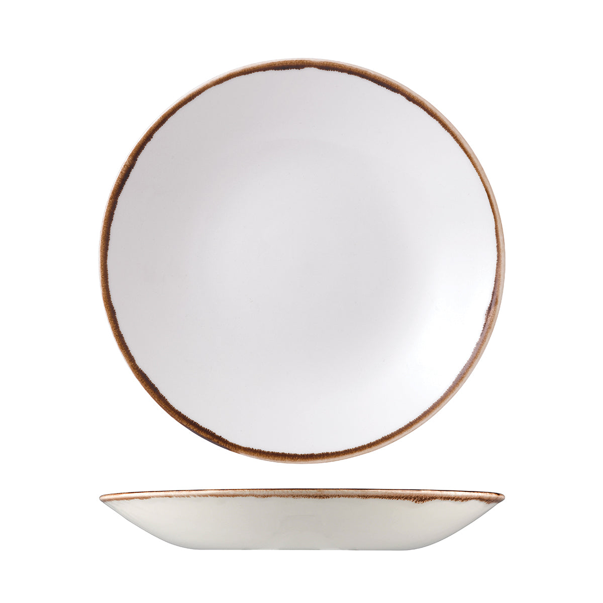 Dudson Harvest Natural Round Deep Coupe Plate (281mm Ø)