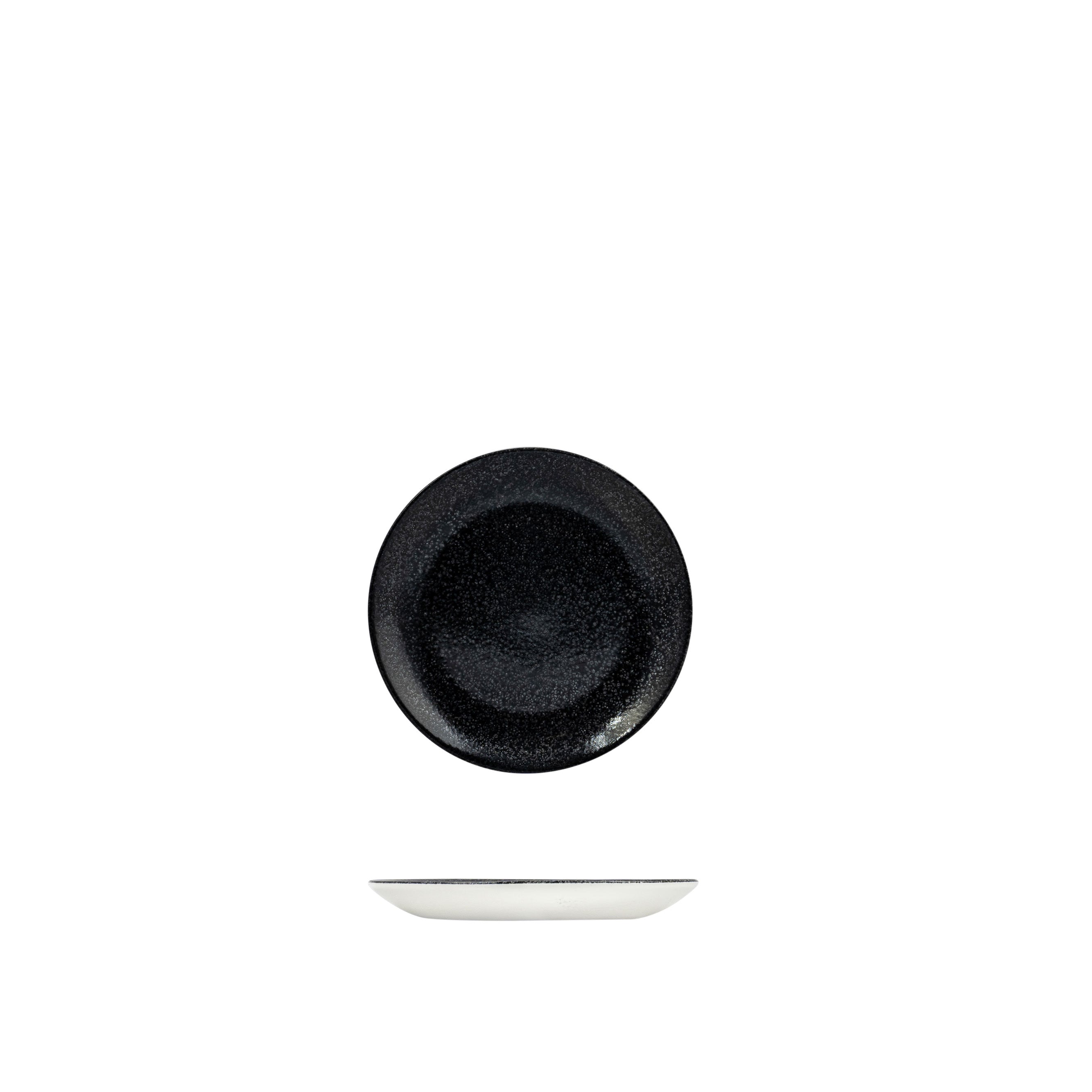 Dudson Evo Origins Black Round Coupe Plate (165mm Ø)