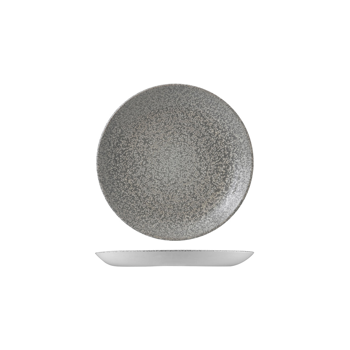 Dudson Evo Origins Grey Round Coupe Plate (165mm Ø - Natural Grey)