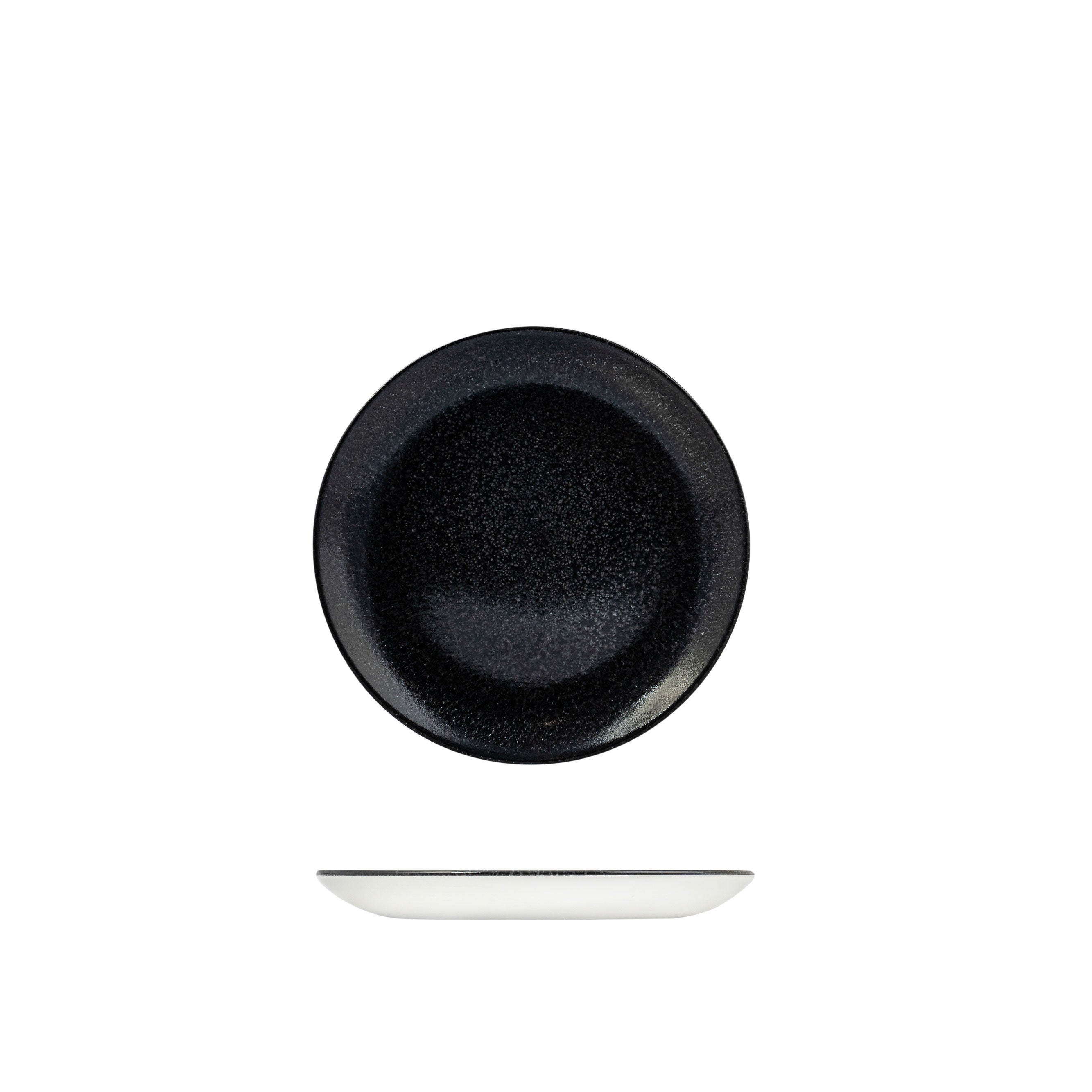 Dudson Evo Origins Black Round Coupe Plate (217mm Ø)