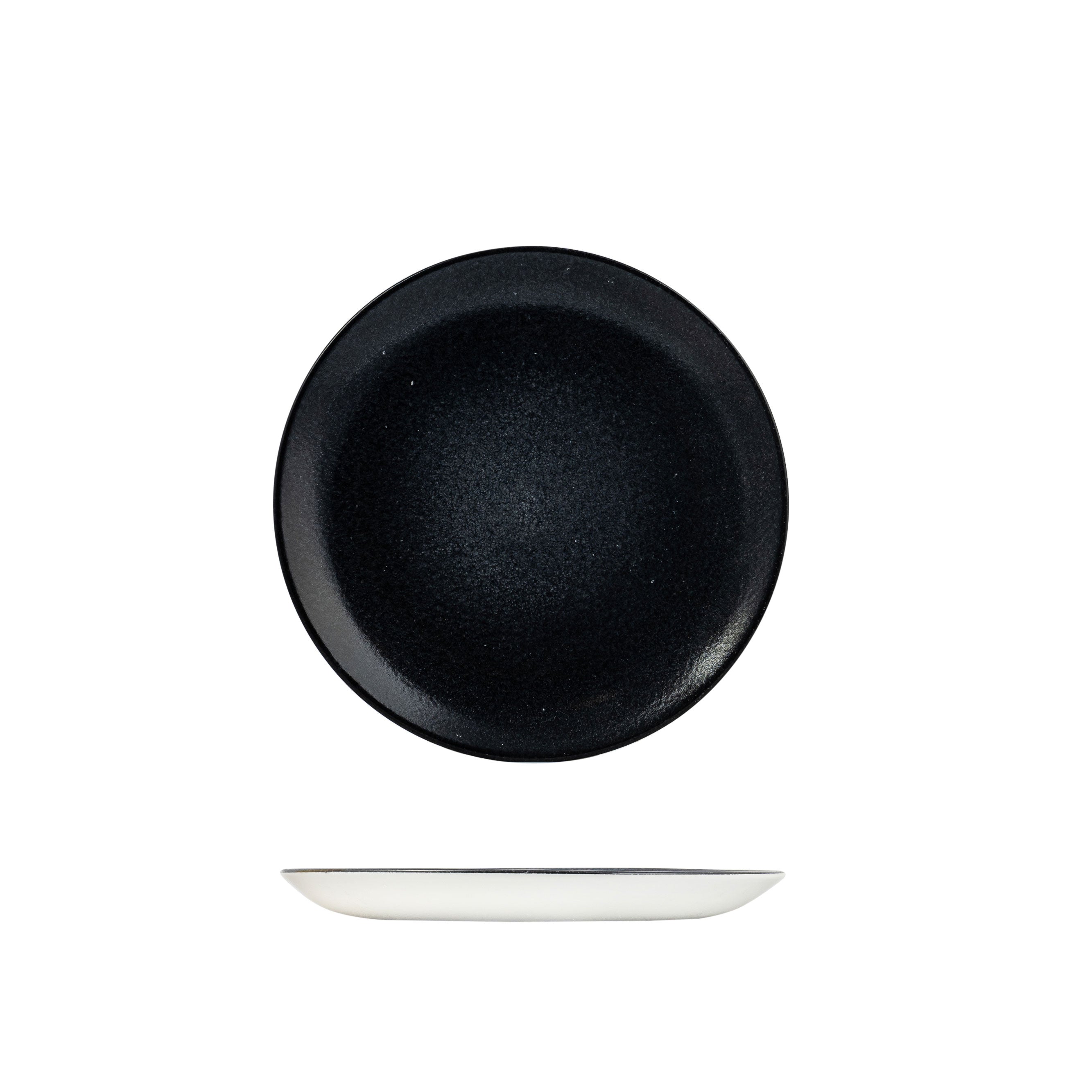 Dudson Evo Origins Black Round Coupe Plate (260mm Ø)