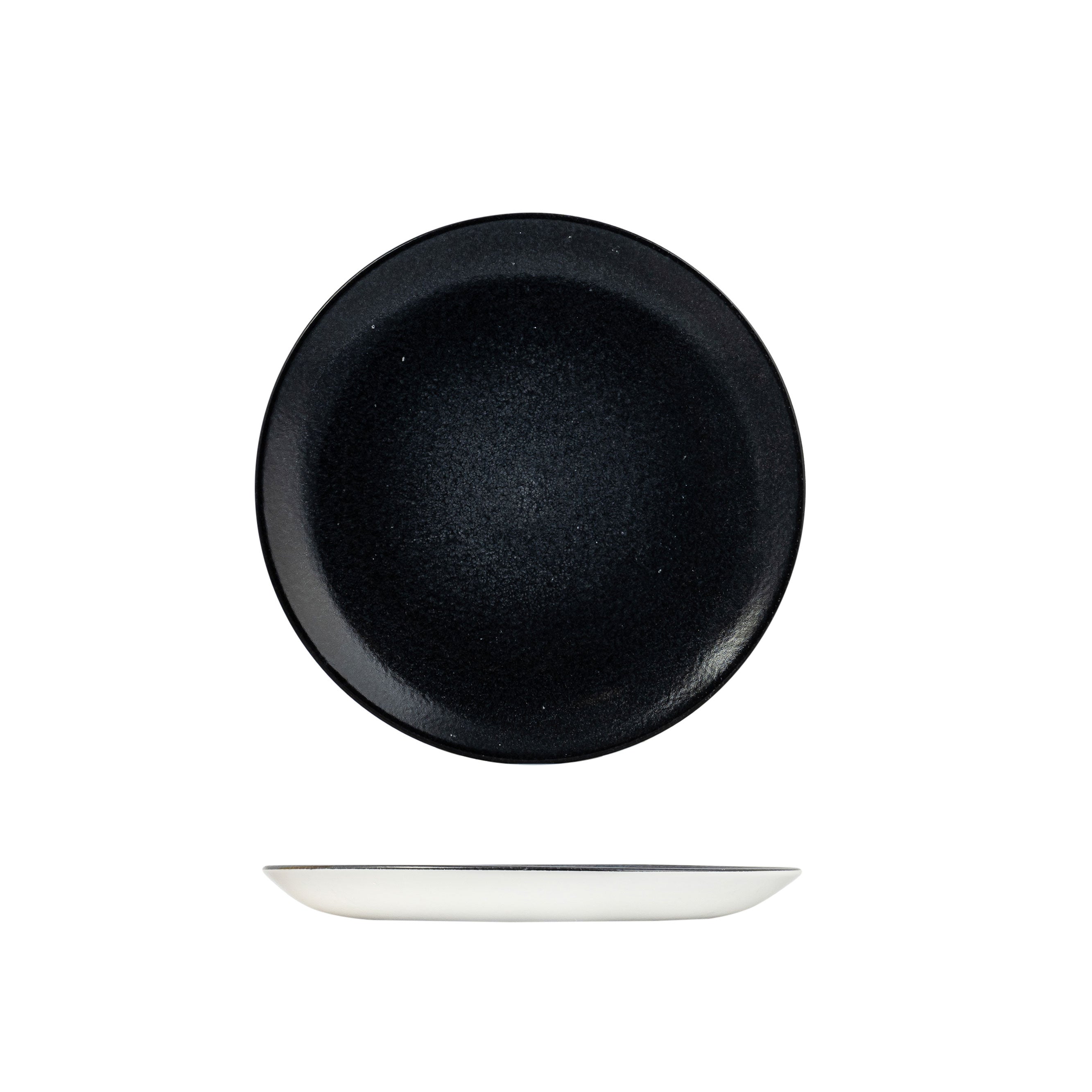 Dudson Evo Origins Black Round Coupe Plate (288mm Ø)