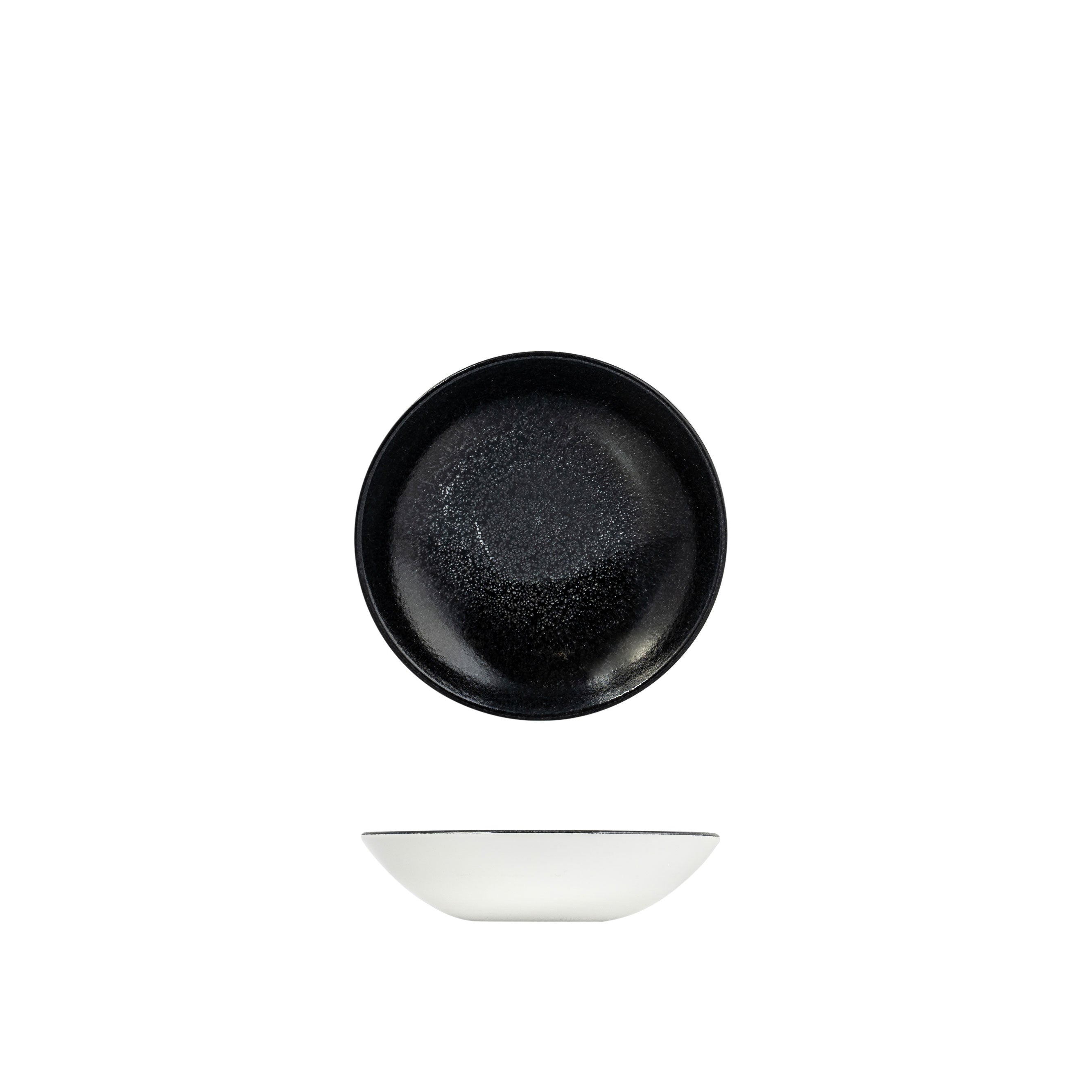 Dudson Evo Origins Black Round Coupe Plate (182mm Ø 426ml)