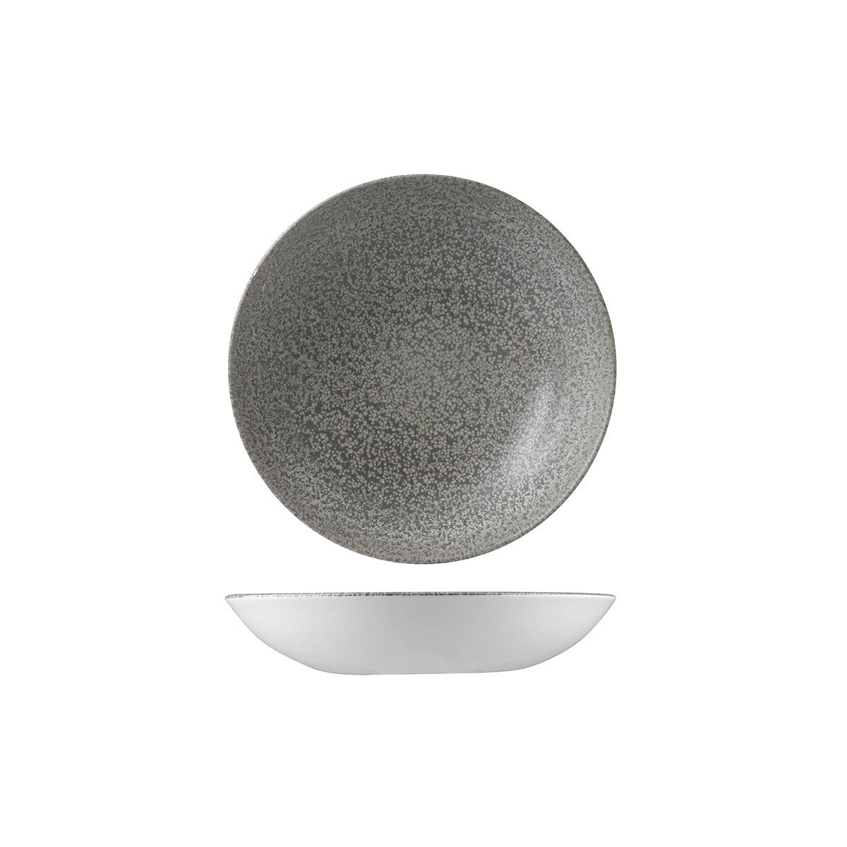 Dudson Evo Origins Grey Round Coupe Bowl (182mm Ø 426ml - Natural Grey)