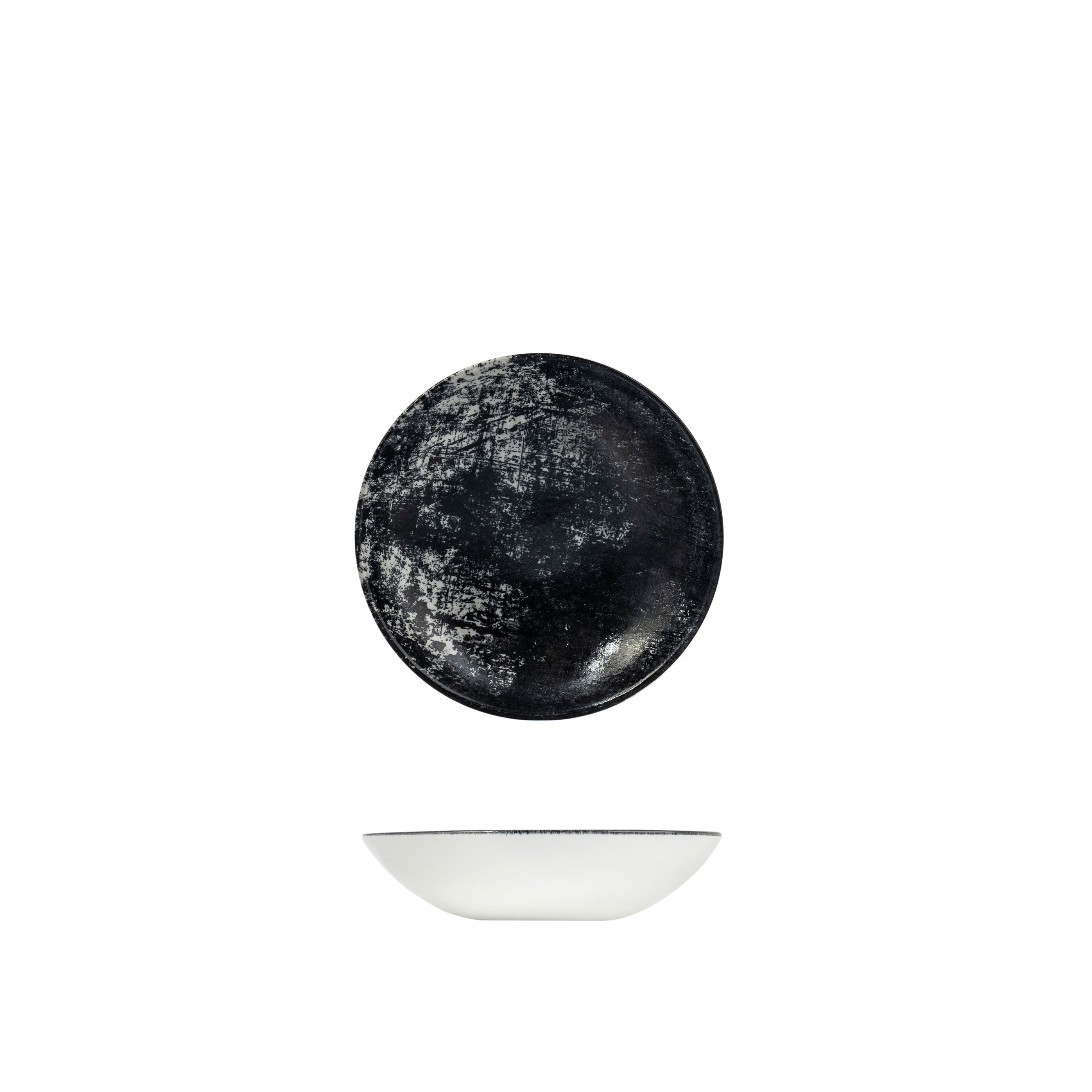 Dudson Urban Black Round Coupe Bowl (182mm Ø 426ml)