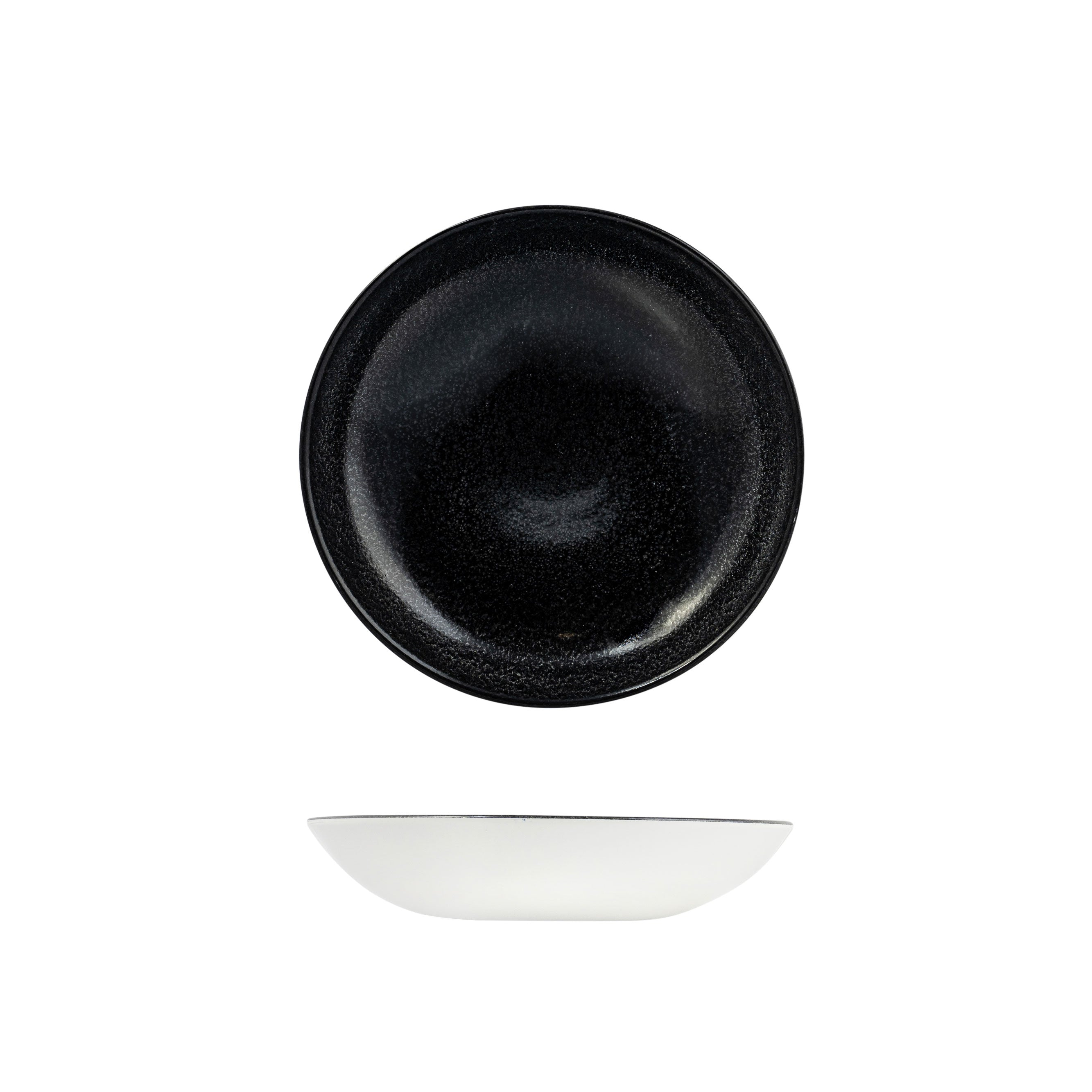 Dudson Evo Origins Black Round Coupe Plate (248mm Ø 1136ml)