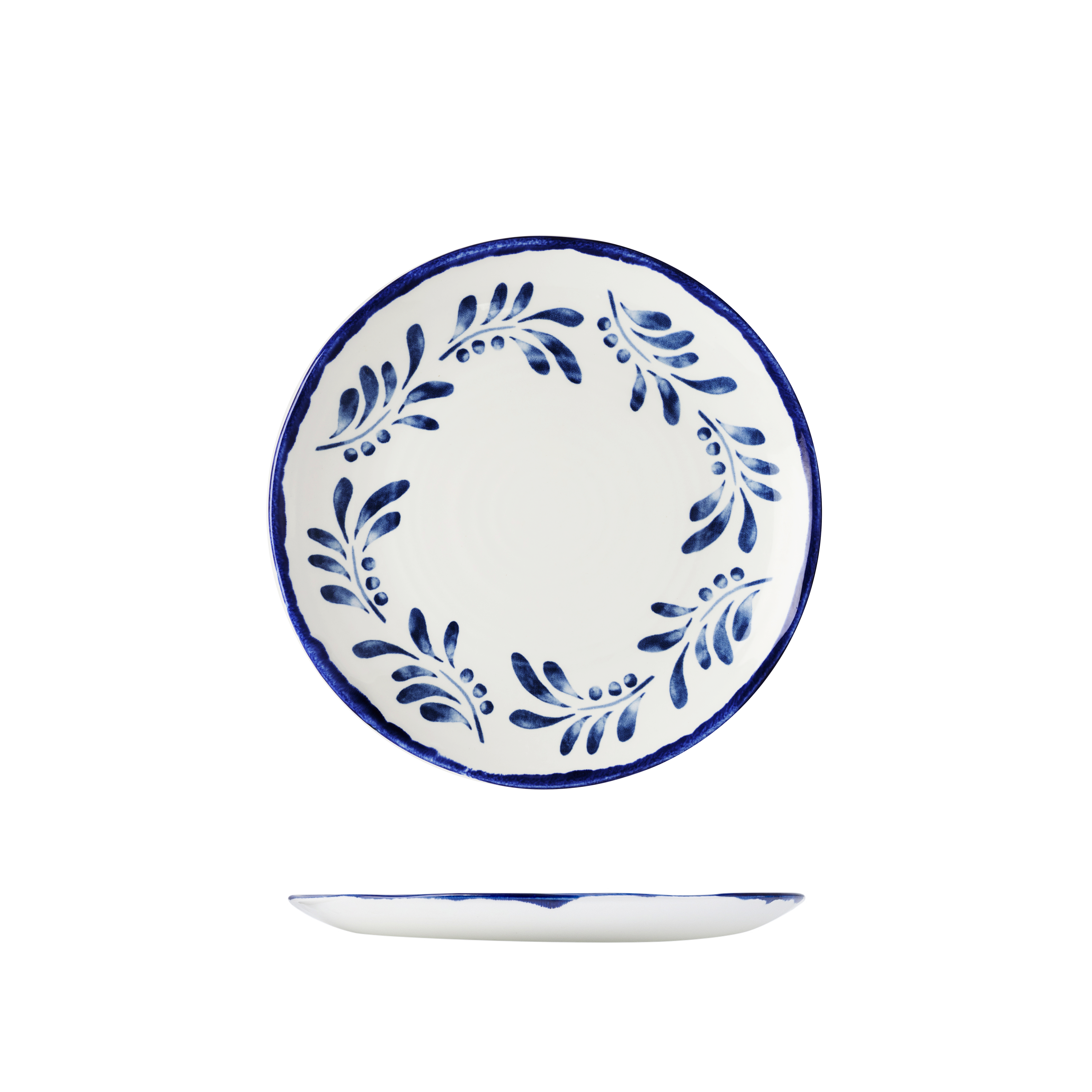 Dudson Mediterranean Blue Round Coupe Plate (230mm Ø)