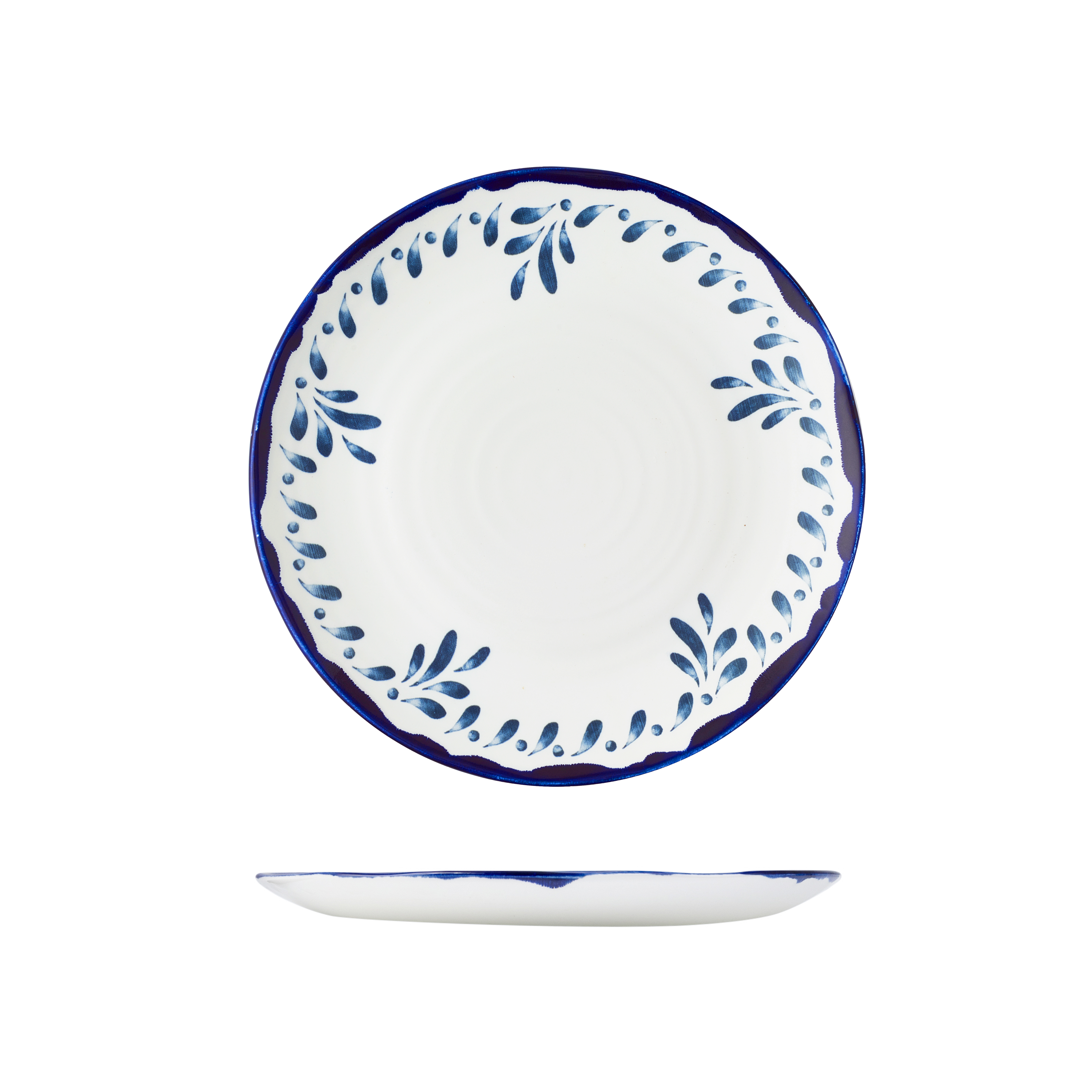 Dudson Mediterranean Blue Round Coupe Plate (275mm Ø)