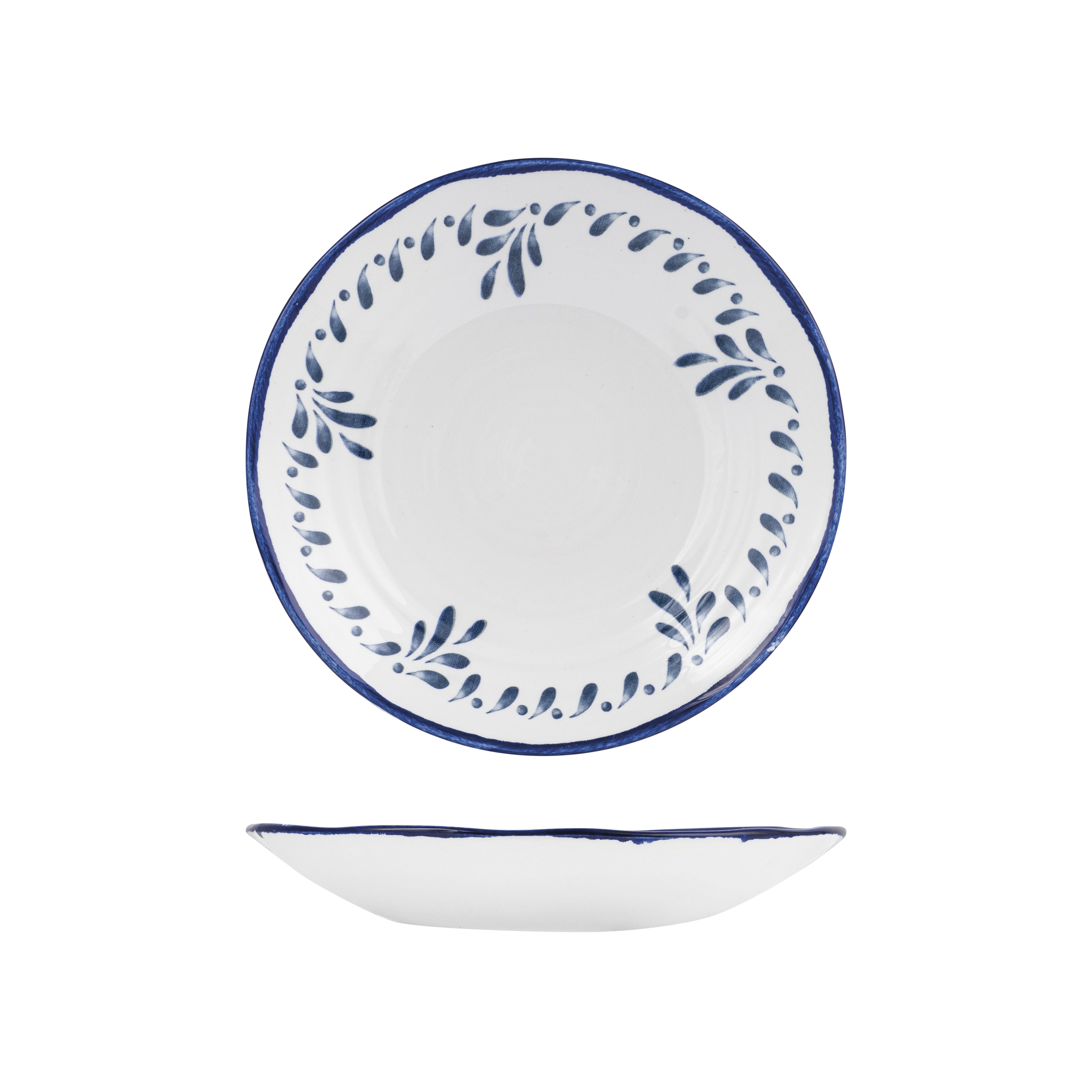 Dudson Mediterranean Blue Round Coupe Bowl (250mm Ø 800ml)