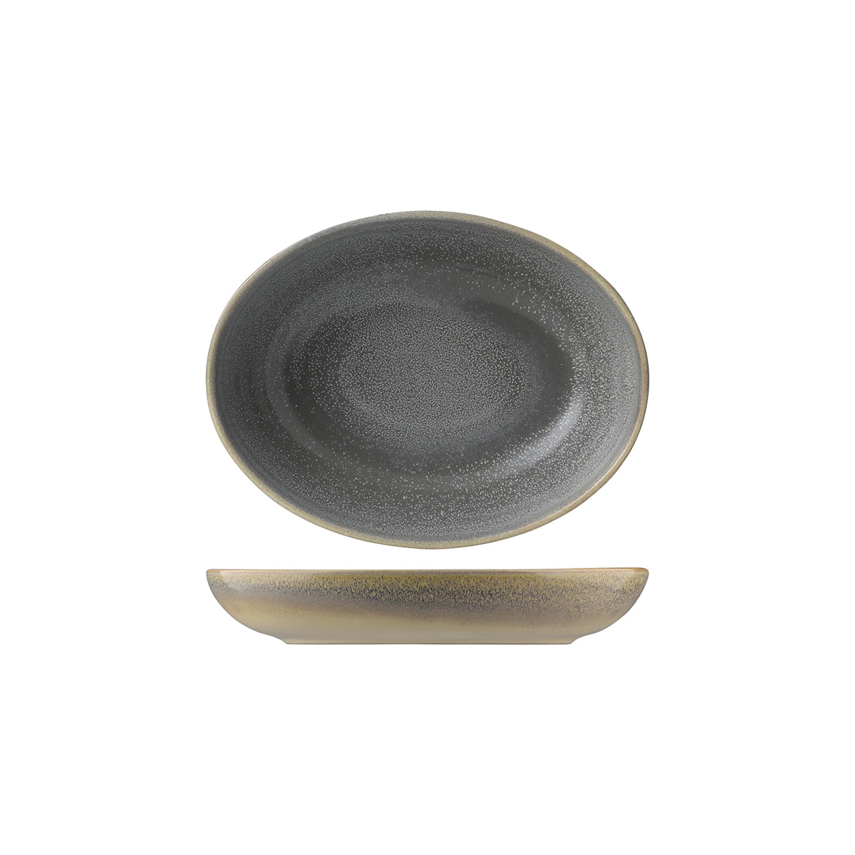Dudson Evo Granite Oval Deep Bowl (216x164mm)