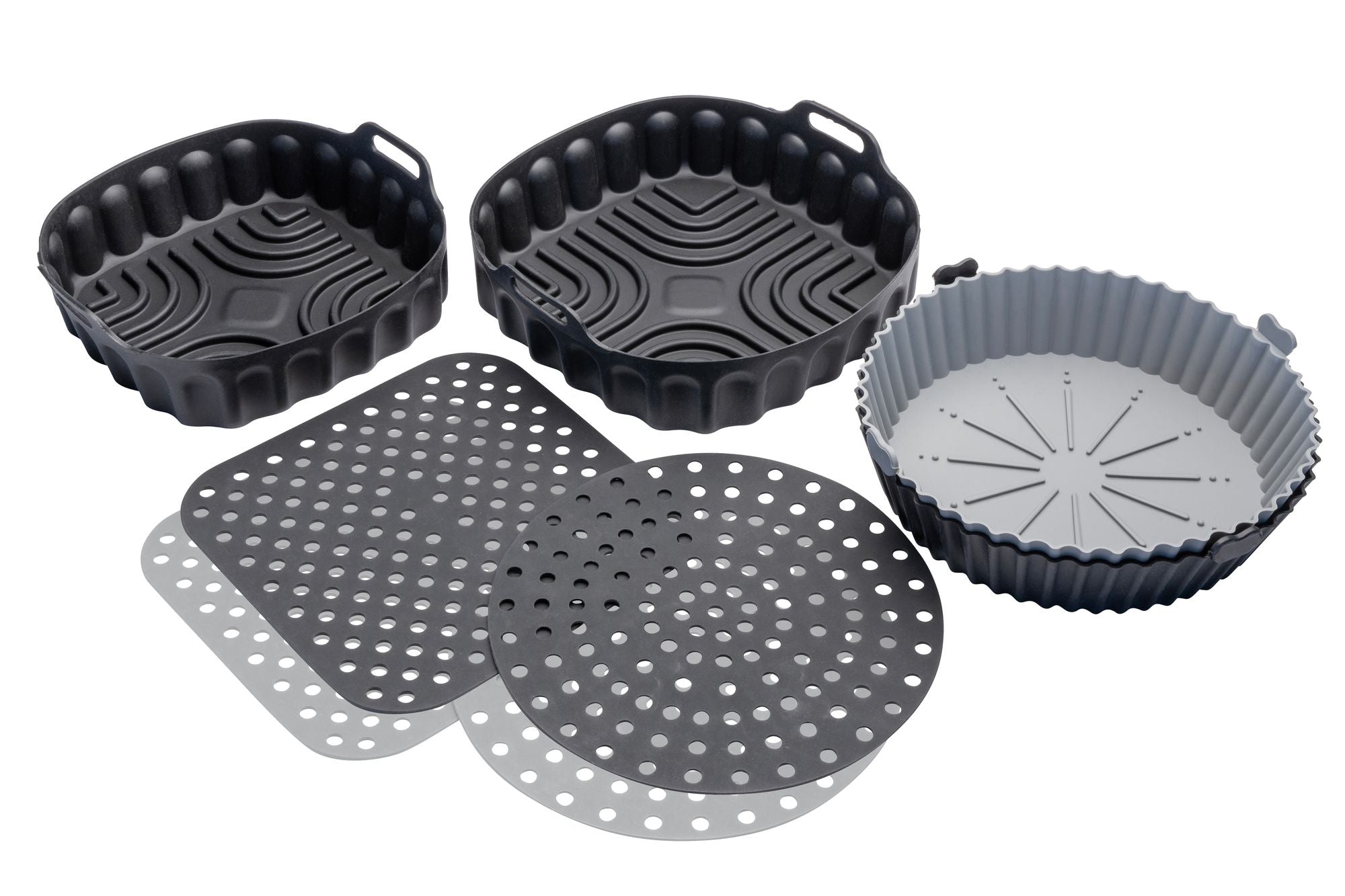 Cuisena Air Fryer Silicone Square Basket 21cm Set of 2