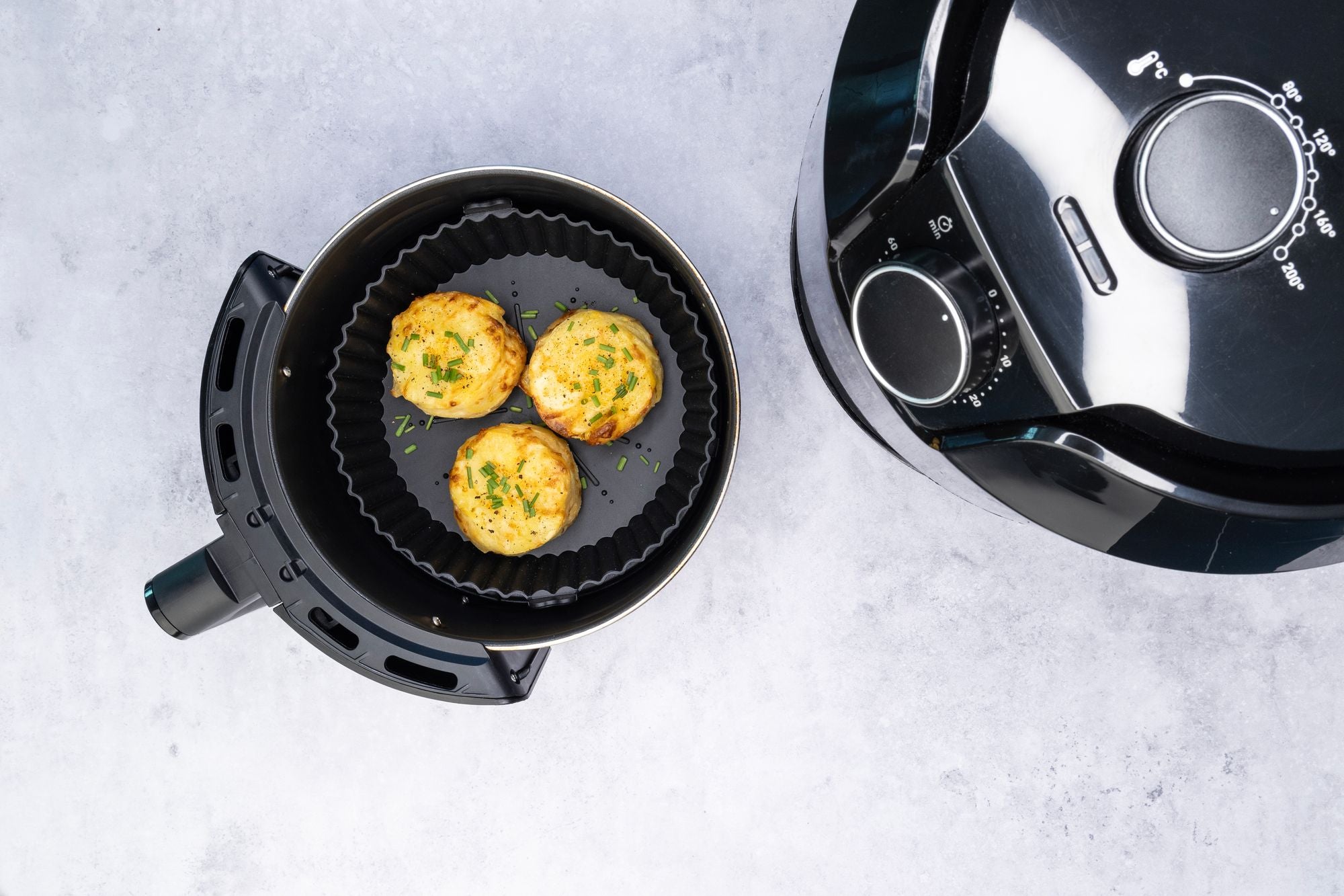 Cuisena Air Fryer Silicone Square Basket 21cm Set of 2