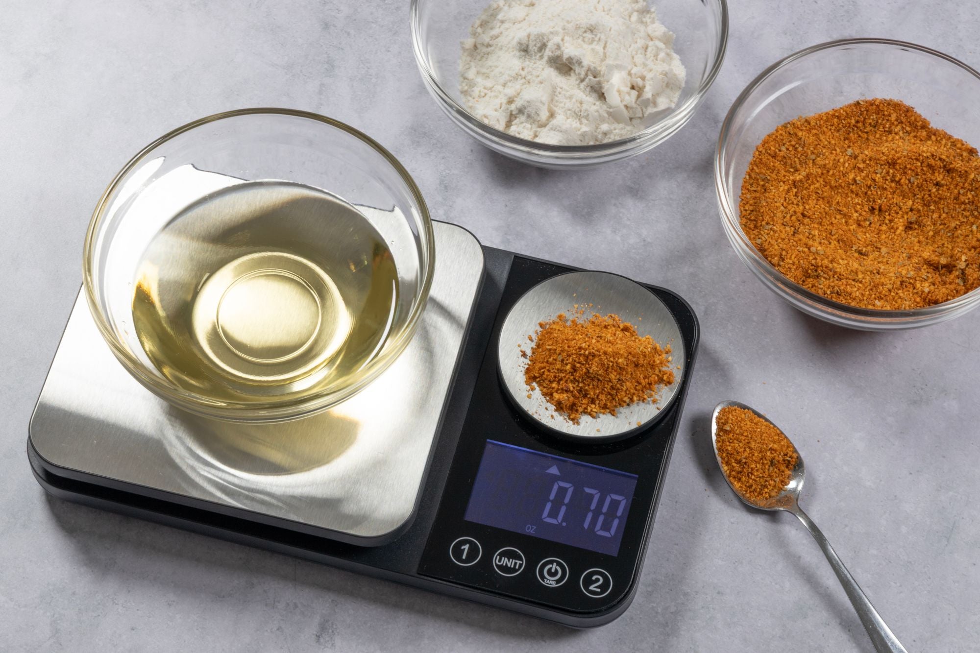 Cuisena 2 in 1 Digital Scale 5kg - Silver