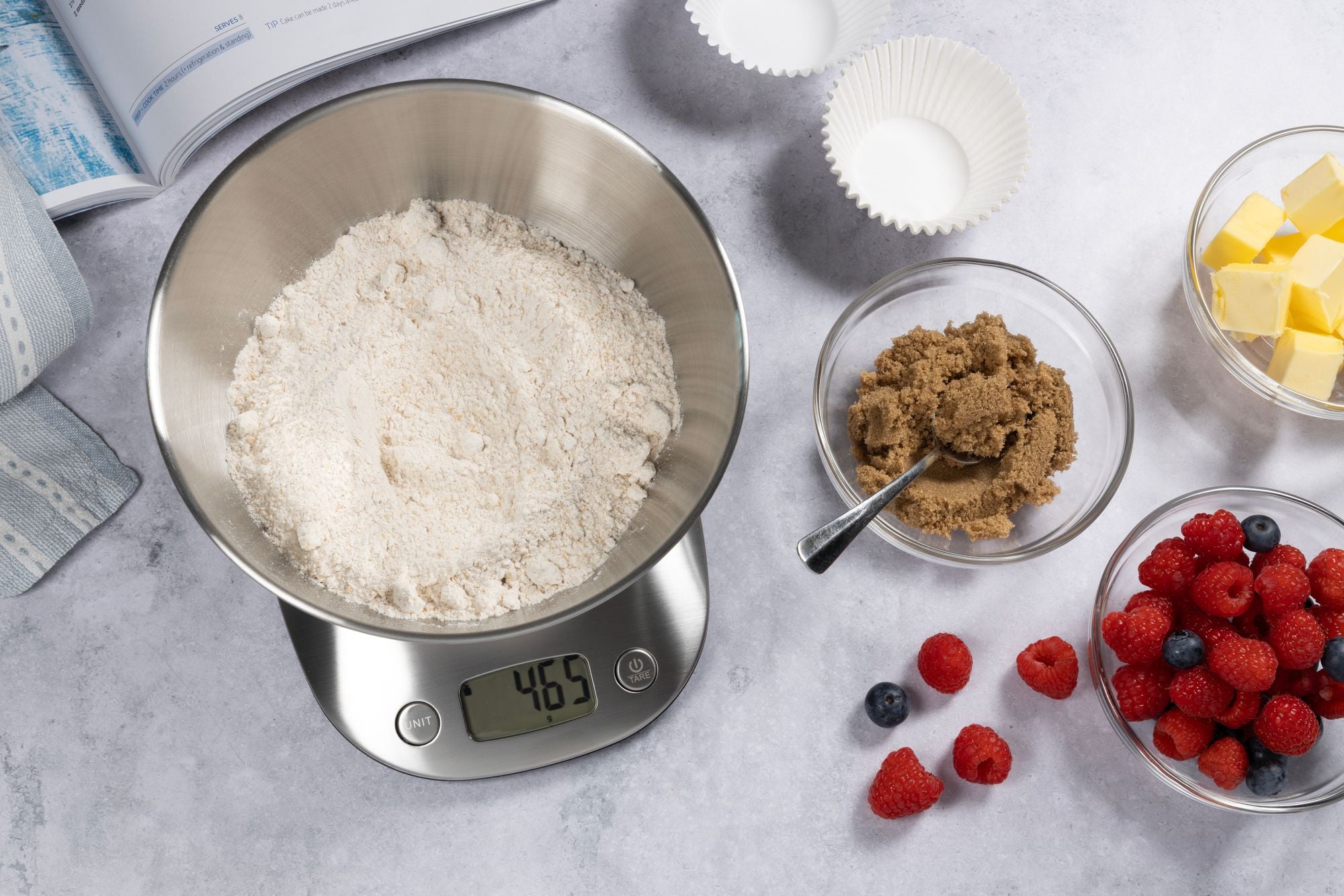 Cuisena 5kg Stainless Steel Digital Scale with Bowl