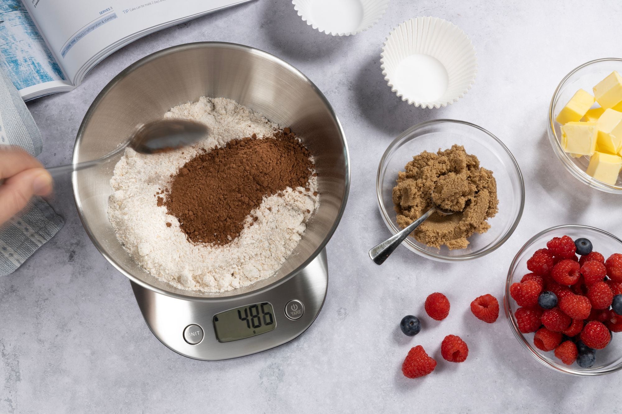 Cuisena 5kg Stainless Steel Digital Scale with Bowl